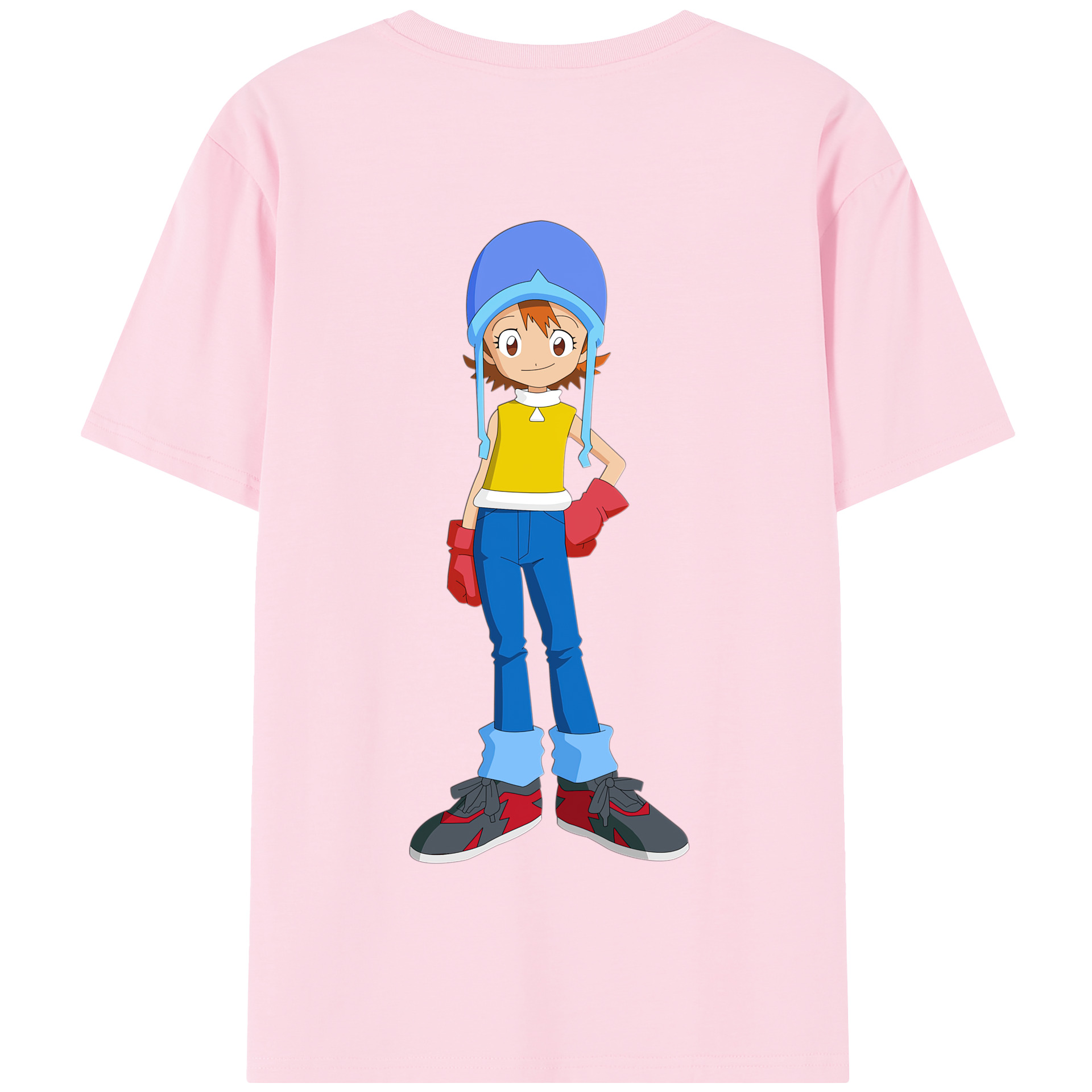 （画像用） Digimon デジタルモンスター/デジモン 綿100％半袖Tシャツ（背面プリント）