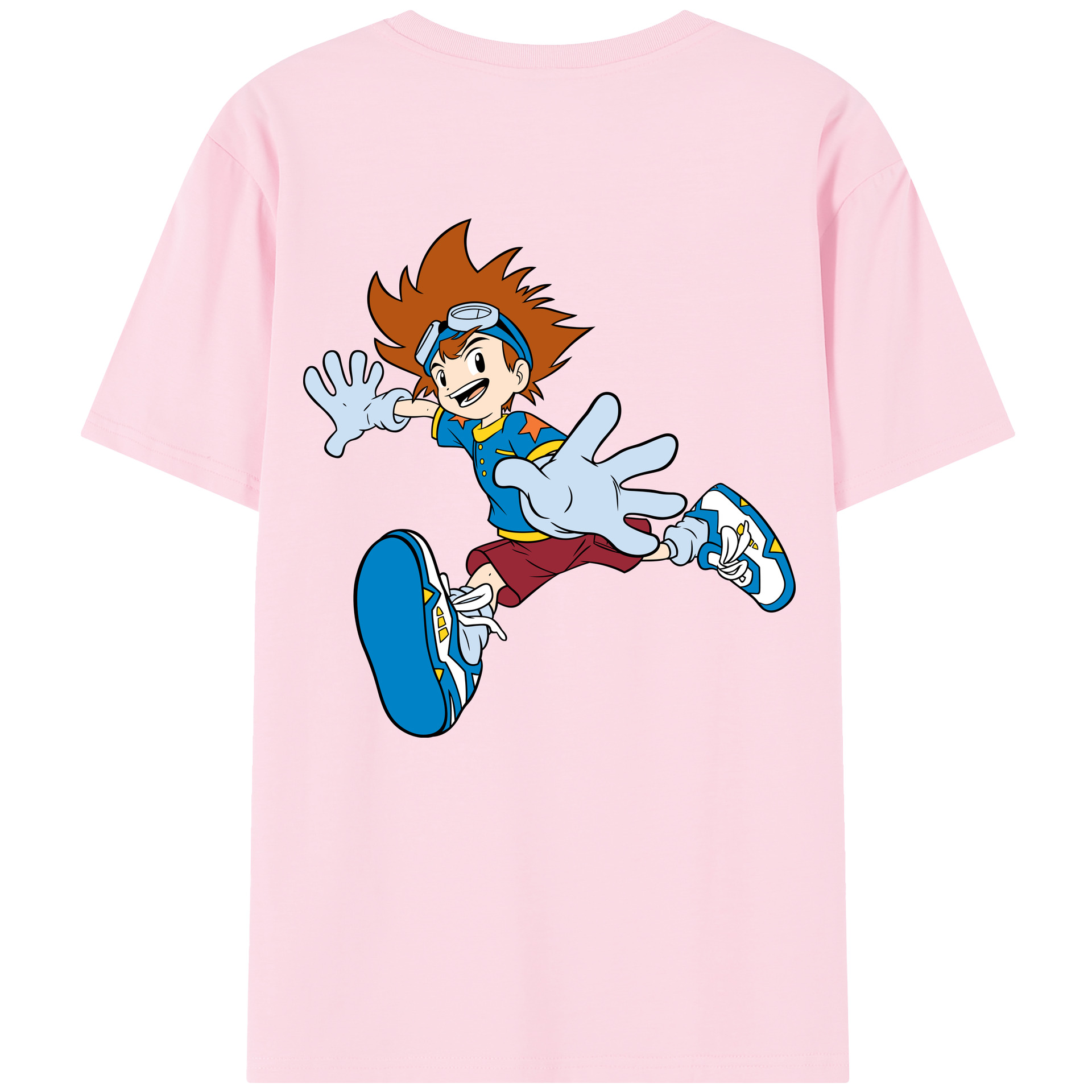 （画像用） Digimon デジタルモンスター/デジモン 綿100％半袖Tシャツ（背面プリント）