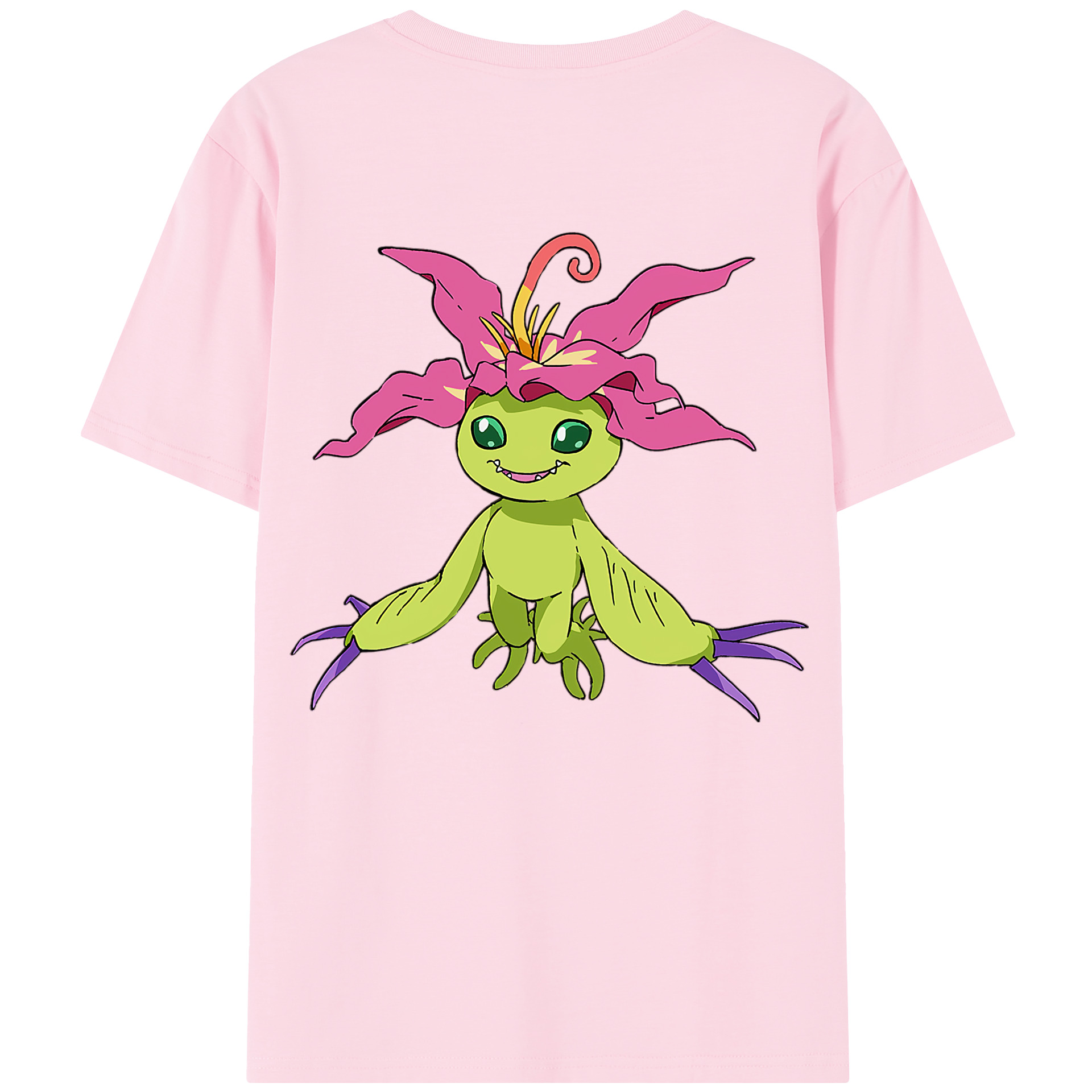 （画像用） Digimon デジタルモンスター/デジモン 綿100％半袖Tシャツ（背面プリント）