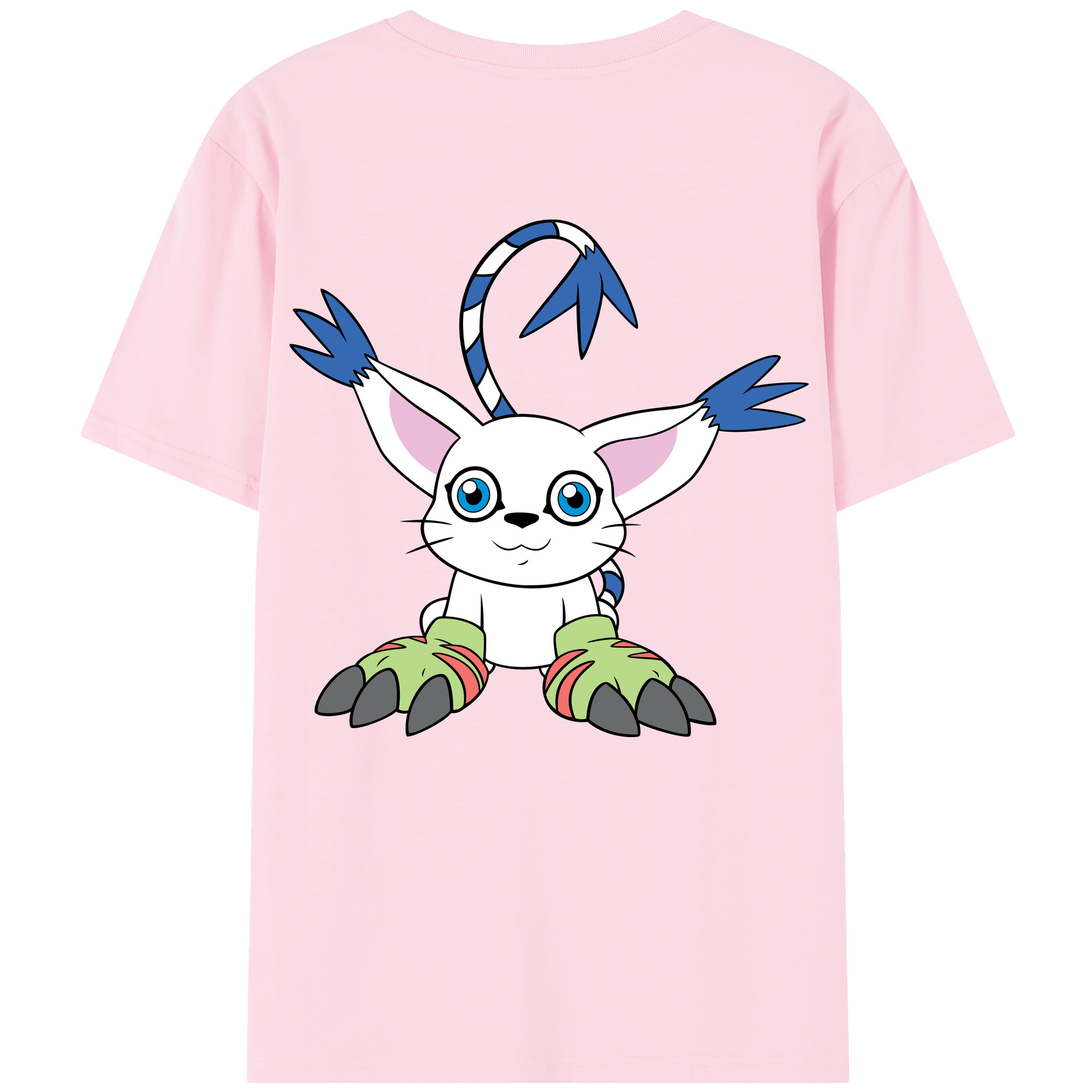 （画像用） Digimon デジタルモンスター/デジモン 綿100％半袖Tシャツ（背面プリント）