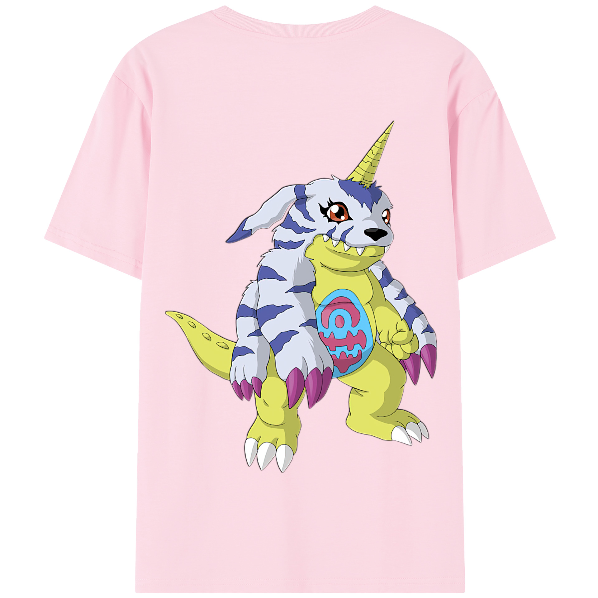 （画像用） Digimon デジタルモンスター/デジモン 綿100％半袖Tシャツ（背面プリント）