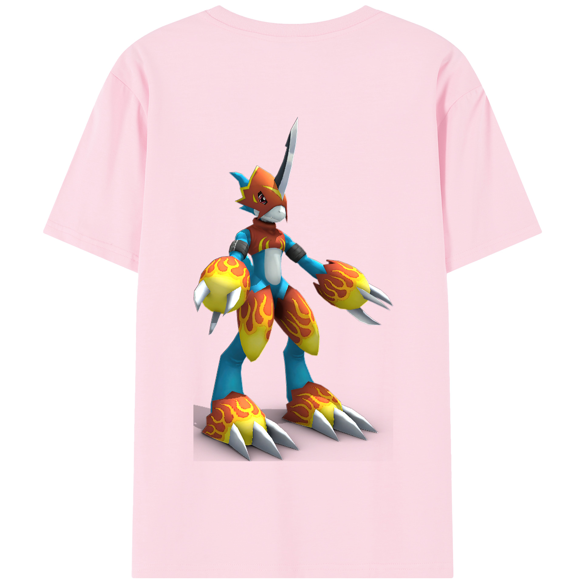 （画像用） Digimon デジタルモンスター/デジモン 綿100％半袖Tシャツ（背面プリント）