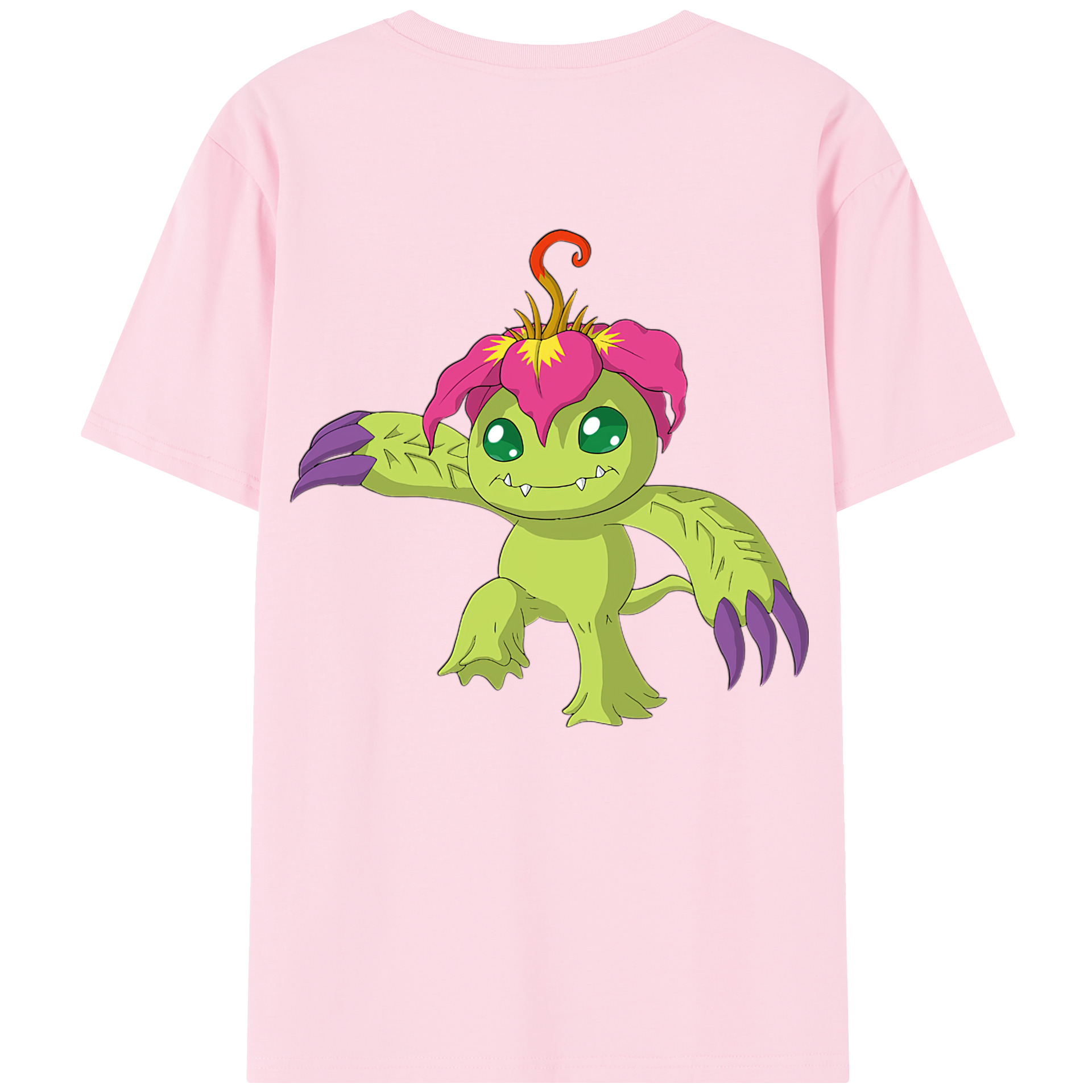 （画像用） Digimon デジタルモンスター/デジモン 綿100％半袖Tシャツ（背面プリント）