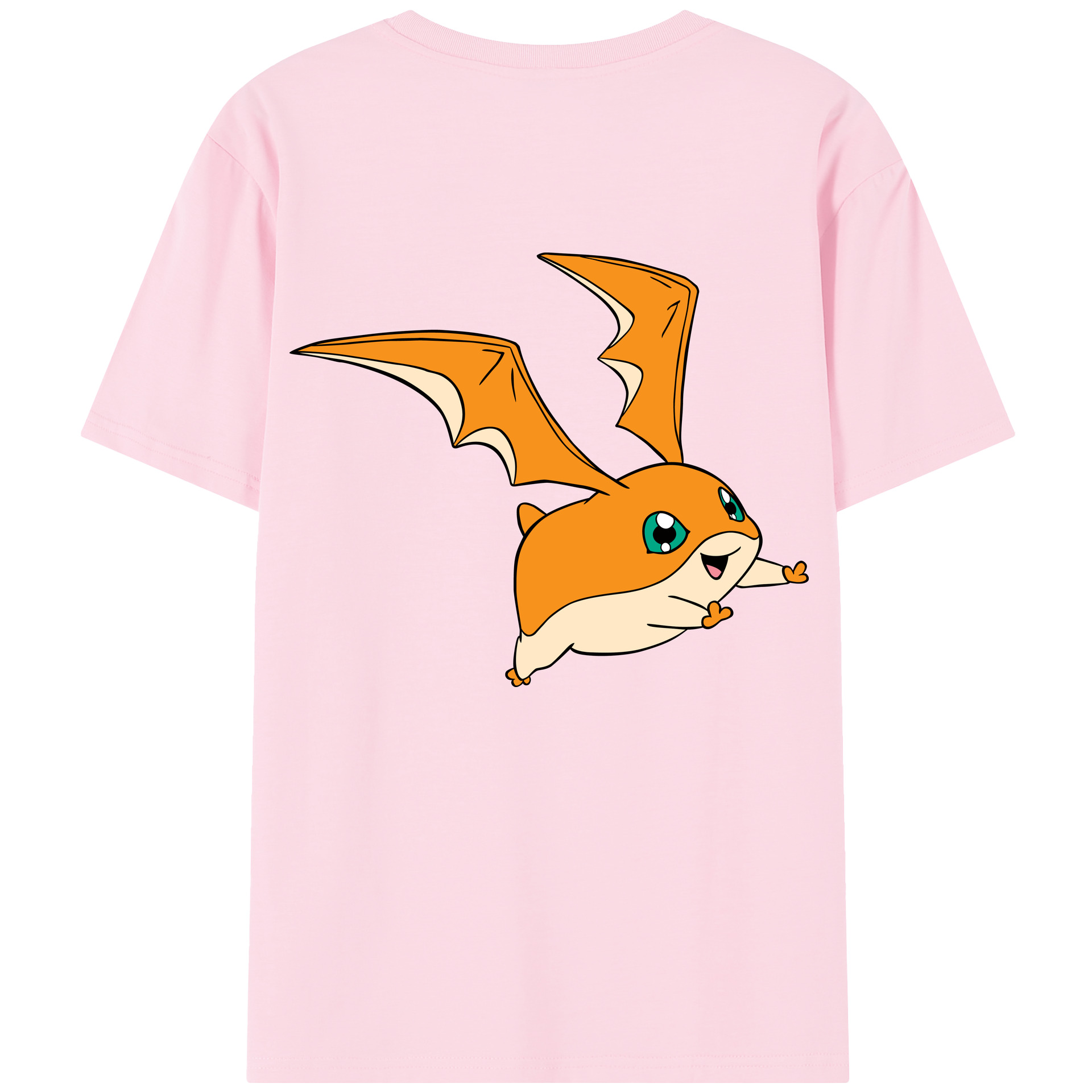 （画像用） Digimon デジタルモンスター/デジモン 綿100％半袖Tシャツ（背面プリント）
