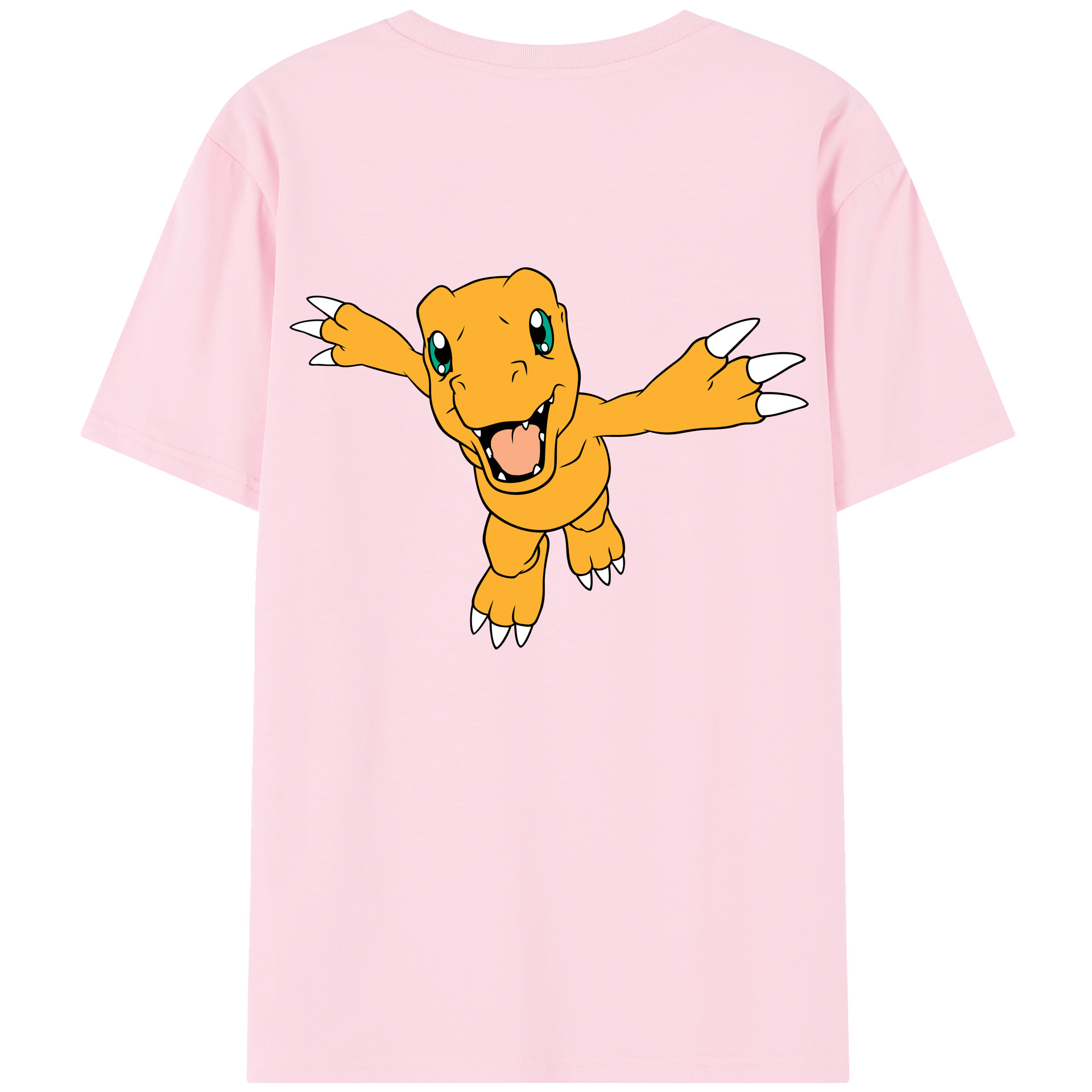 （画像用） Digimon デジタルモンスター/デジモン 綿100％半袖Tシャツ（背面プリント）