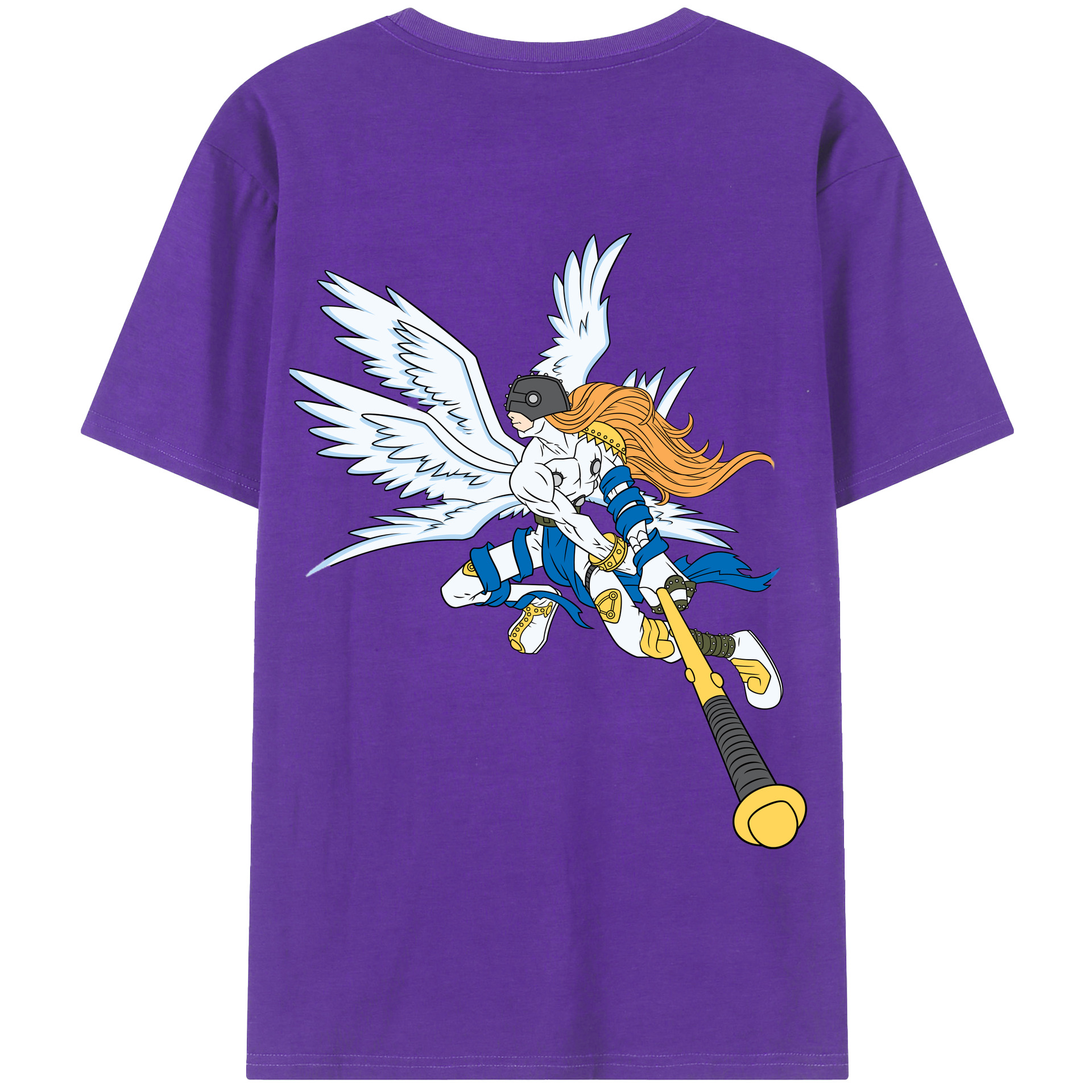 （画像用） Digimon デジタルモンスター/デジモン 綿100％半袖Tシャツ（背面プリント）