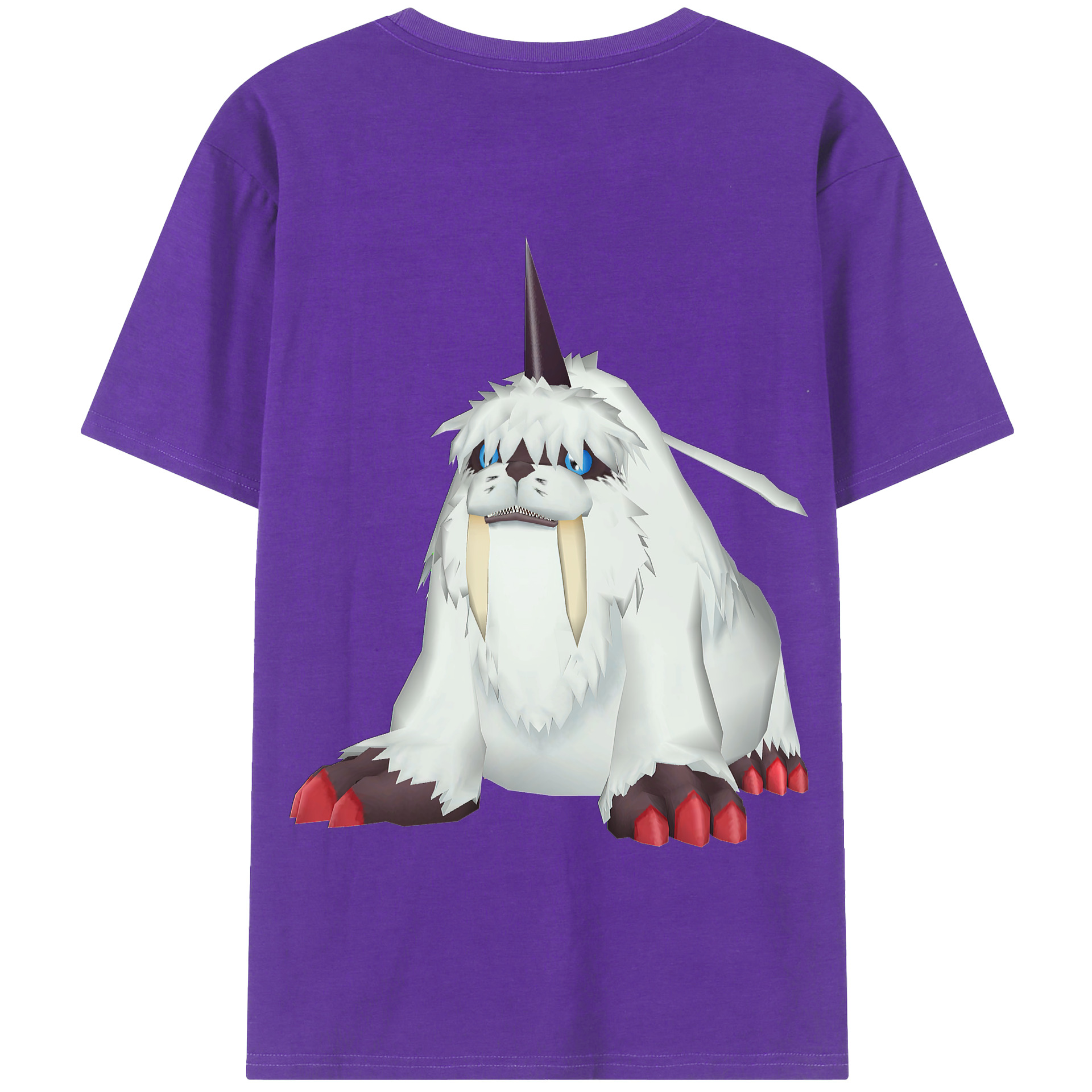 （画像用） Digimon デジタルモンスター/デジモン 綿100％半袖Tシャツ（背面プリント）
