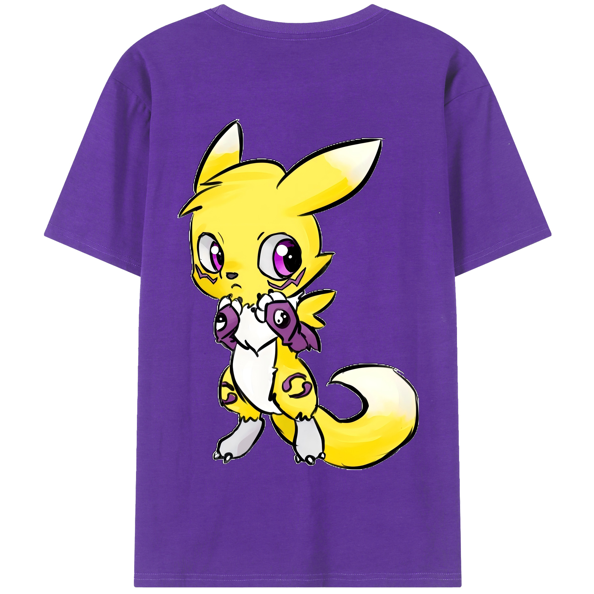 （画像用） Digimon デジタルモンスター/デジモン 綿100％半袖Tシャツ（背面プリント）
