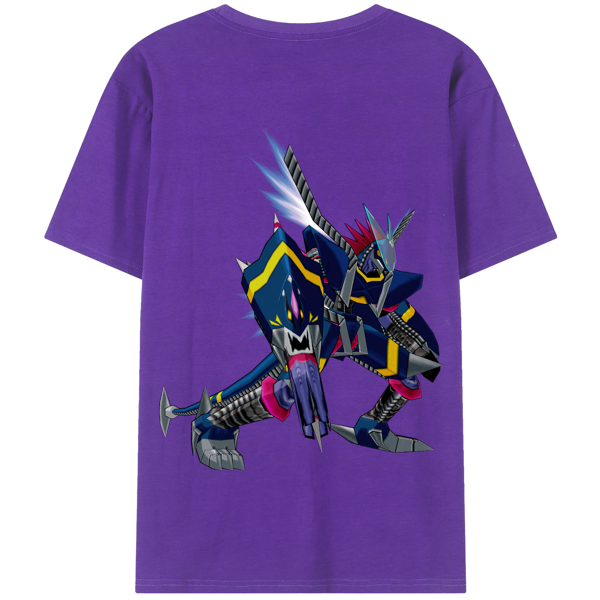（画像用） Digimon デジタルモンスター/デジモン 綿100％半袖Tシャツ（背面プリント）