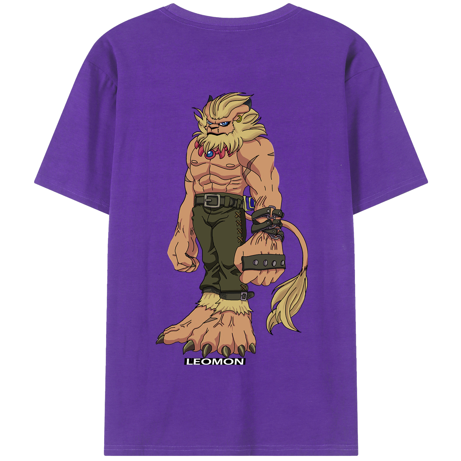 （画像用） Digimon デジタルモンスター/デジモン 綿100％半袖Tシャツ（背面プリント）
