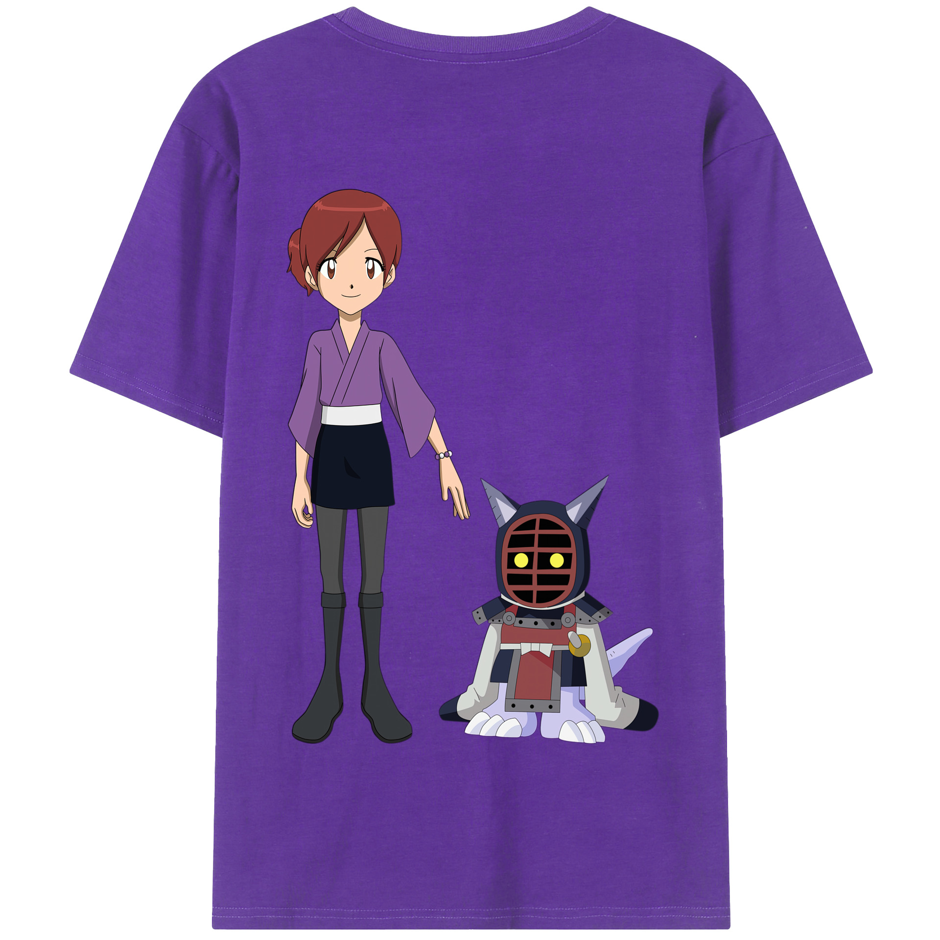 （画像用） Digimon デジタルモンスター/デジモン 綿100％半袖Tシャツ（背面プリント）
