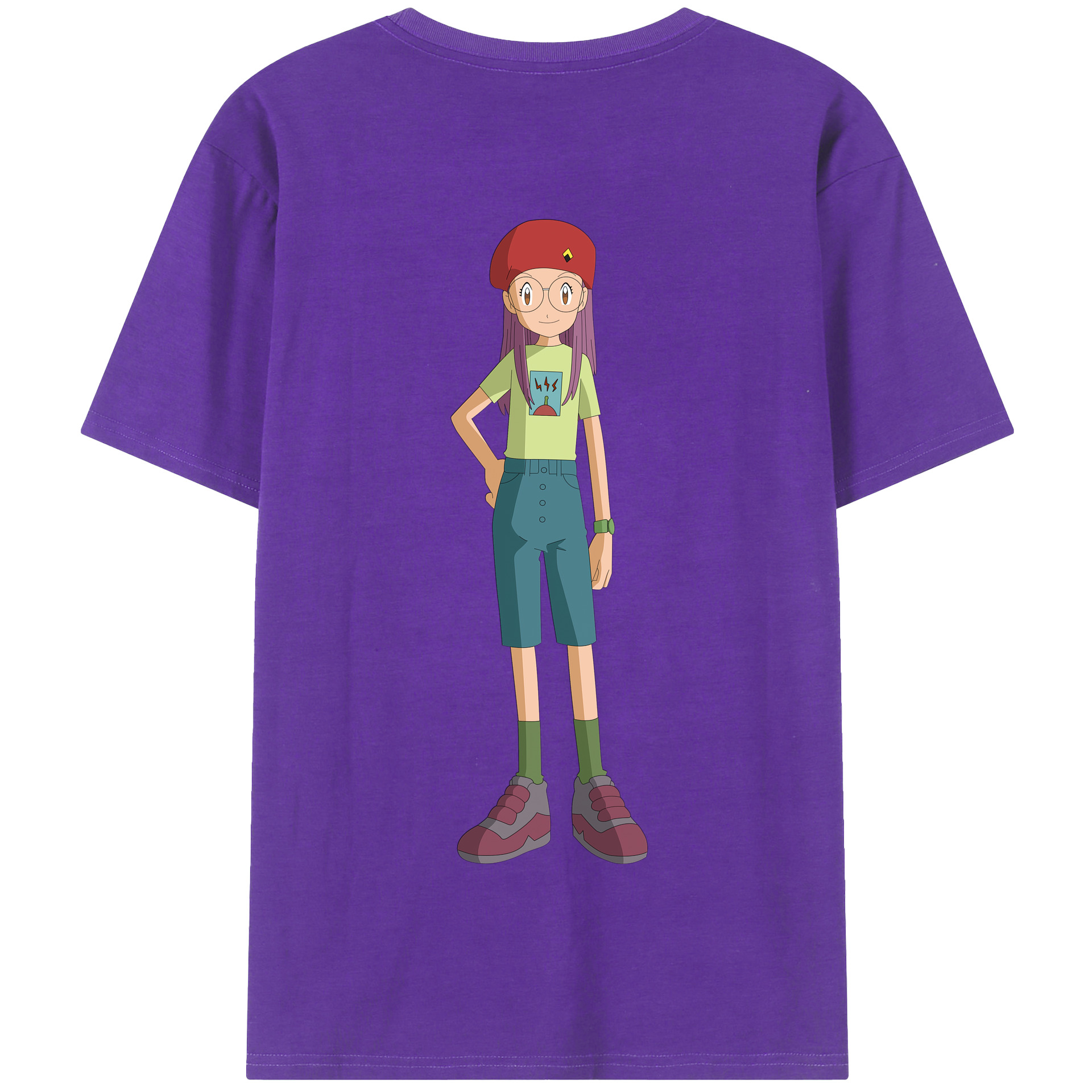 （画像用） Digimon デジタルモンスター/デジモン 綿100％半袖Tシャツ（背面プリント）