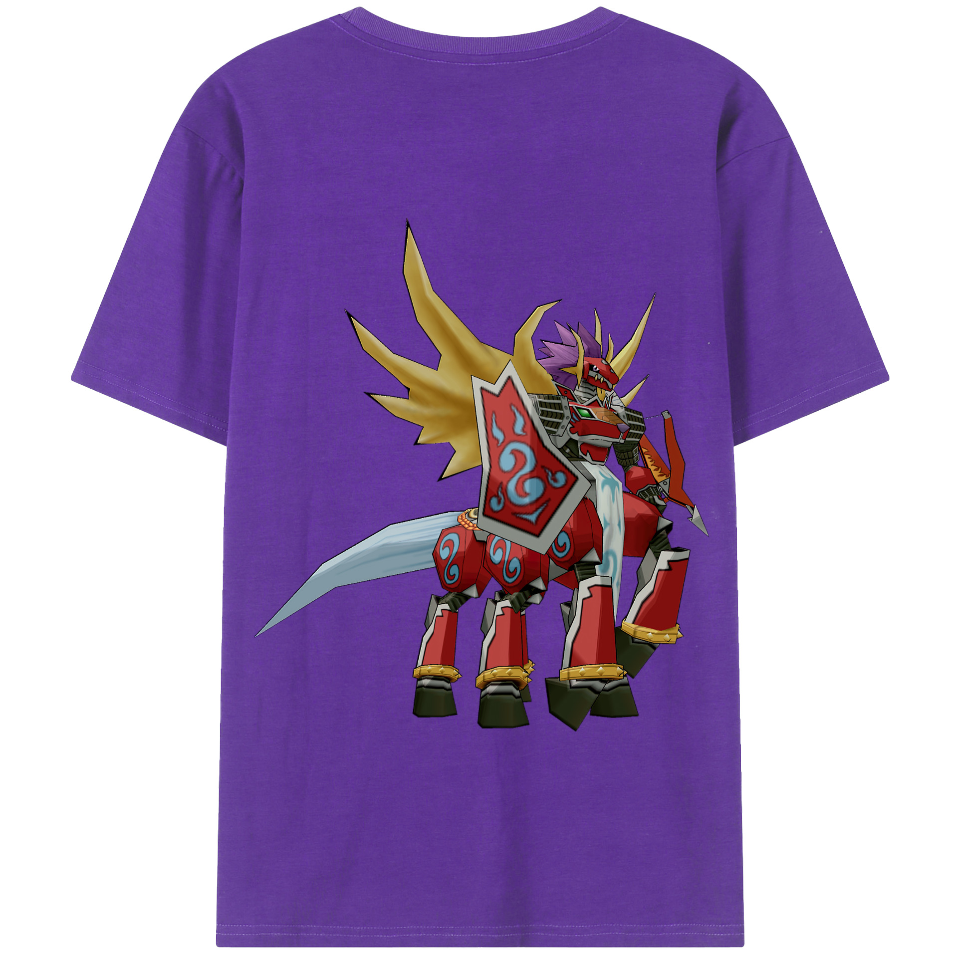 （画像用） Digimon デジタルモンスター/デジモン 綿100％半袖Tシャツ（背面プリント）