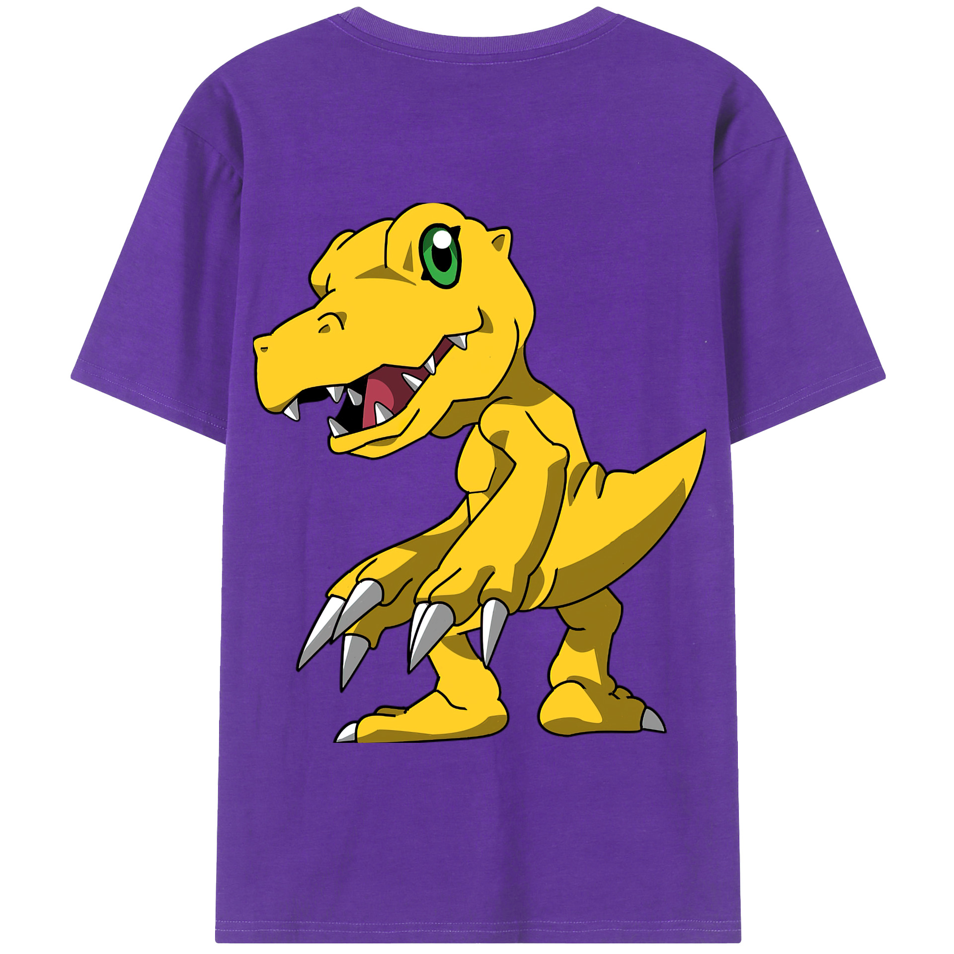 （画像用） Digimon デジタルモンスター/デジモン 綿100％半袖Tシャツ（背面プリント）