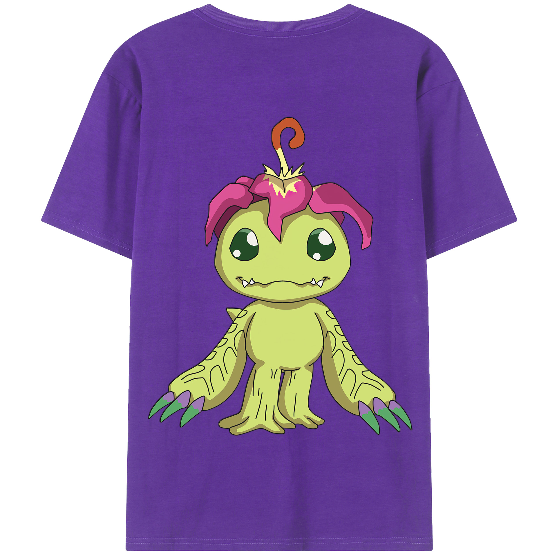 （画像用） Digimon デジタルモンスター/デジモン 綿100％半袖Tシャツ（背面プリント）