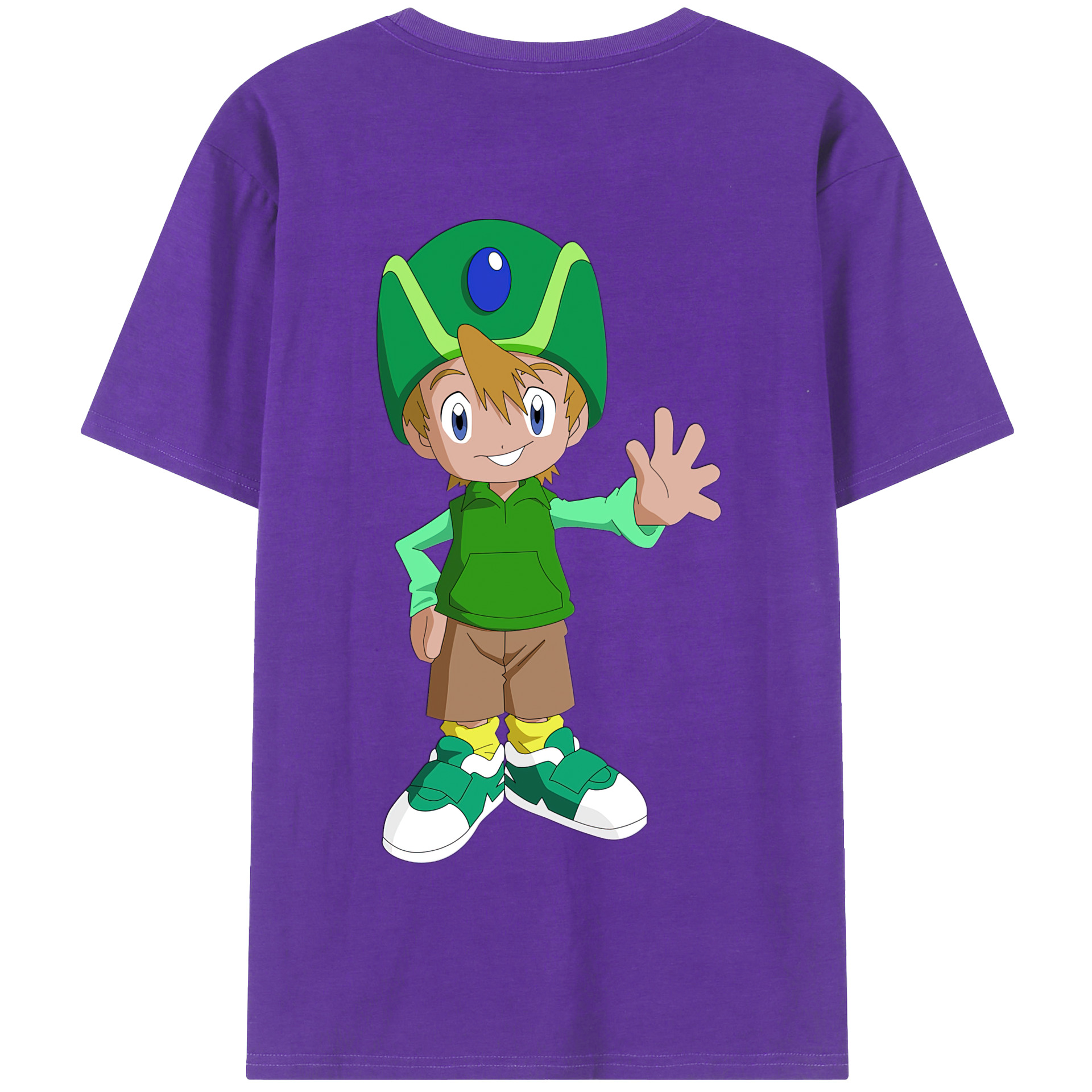 （画像用） Digimon デジタルモンスター/デジモン 綿100％半袖Tシャツ（背面プリント）