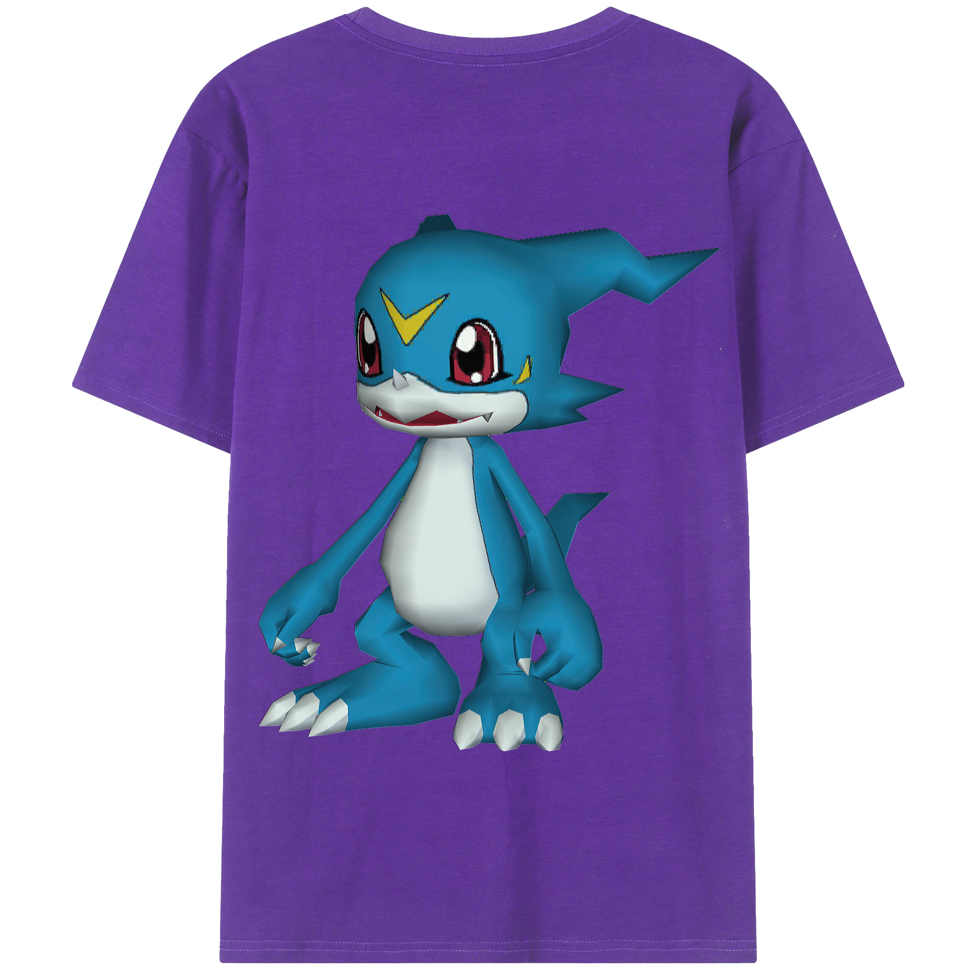 （画像用） Digimon デジタルモンスター/デジモン 綿100％半袖Tシャツ（背面プリント）