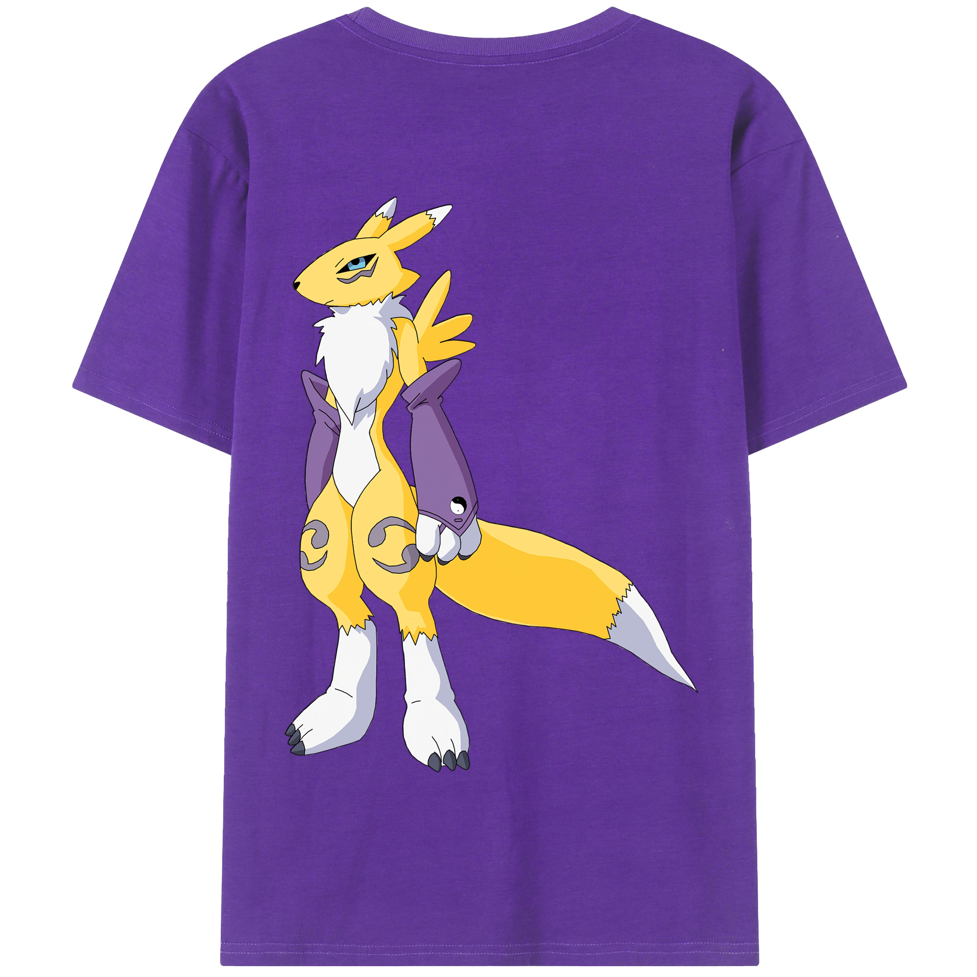 （画像用） Digimon デジタルモンスター/デジモン 綿100％半袖Tシャツ（背面プリント）