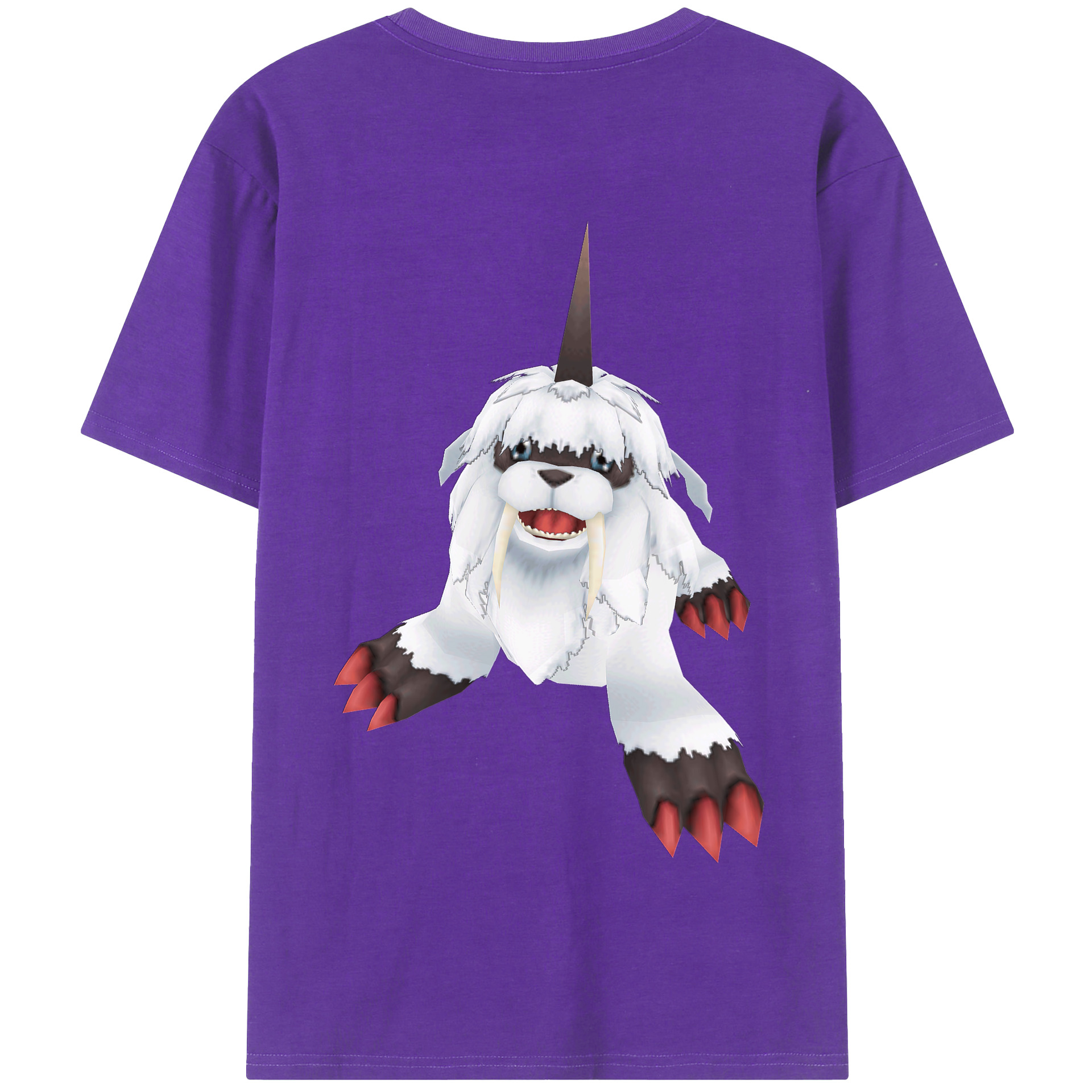 （画像用） Digimon デジタルモンスター/デジモン 綿100％半袖Tシャツ（背面プリント）