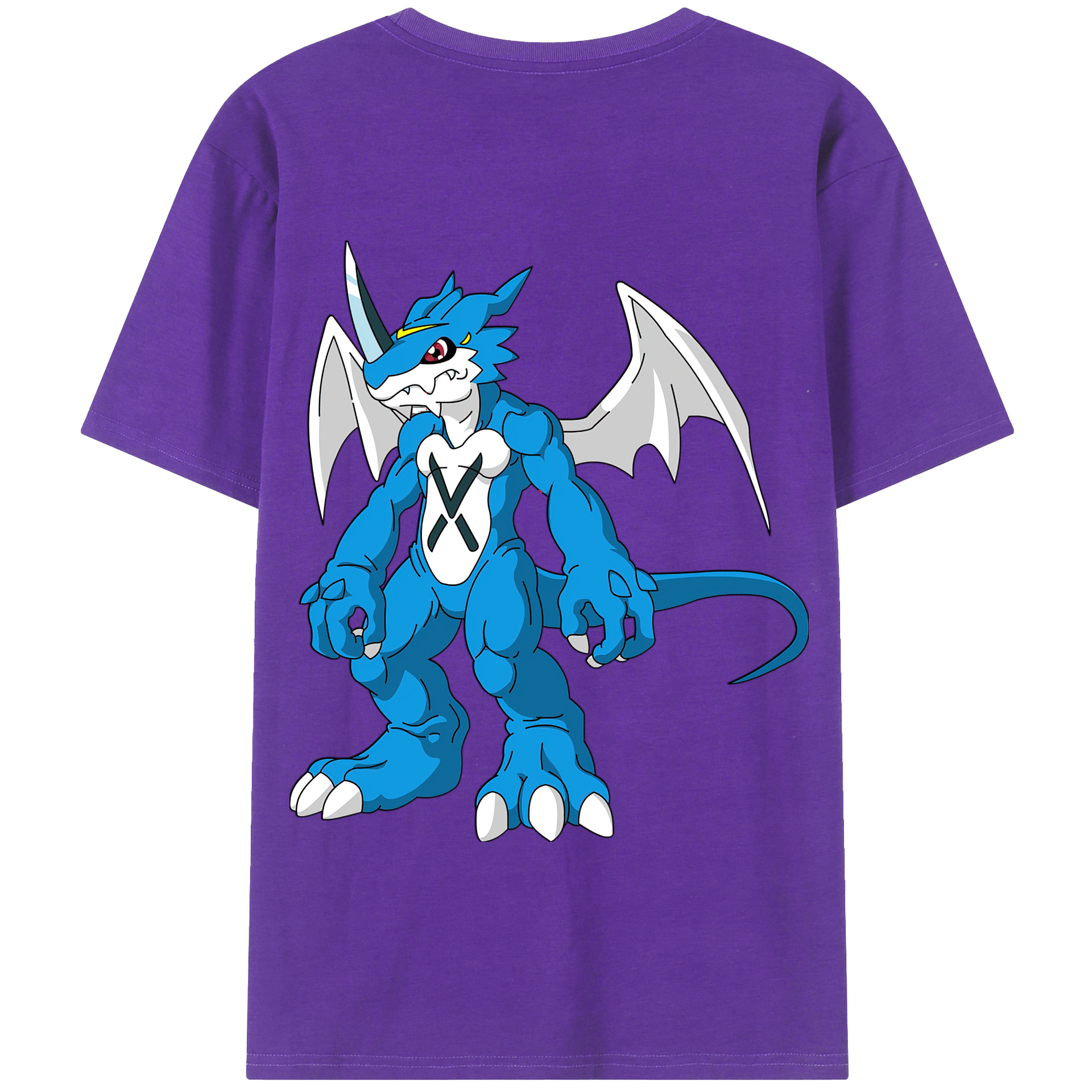 （画像用） Digimon デジタルモンスター/デジモン 綿100％半袖Tシャツ（背面プリント）
