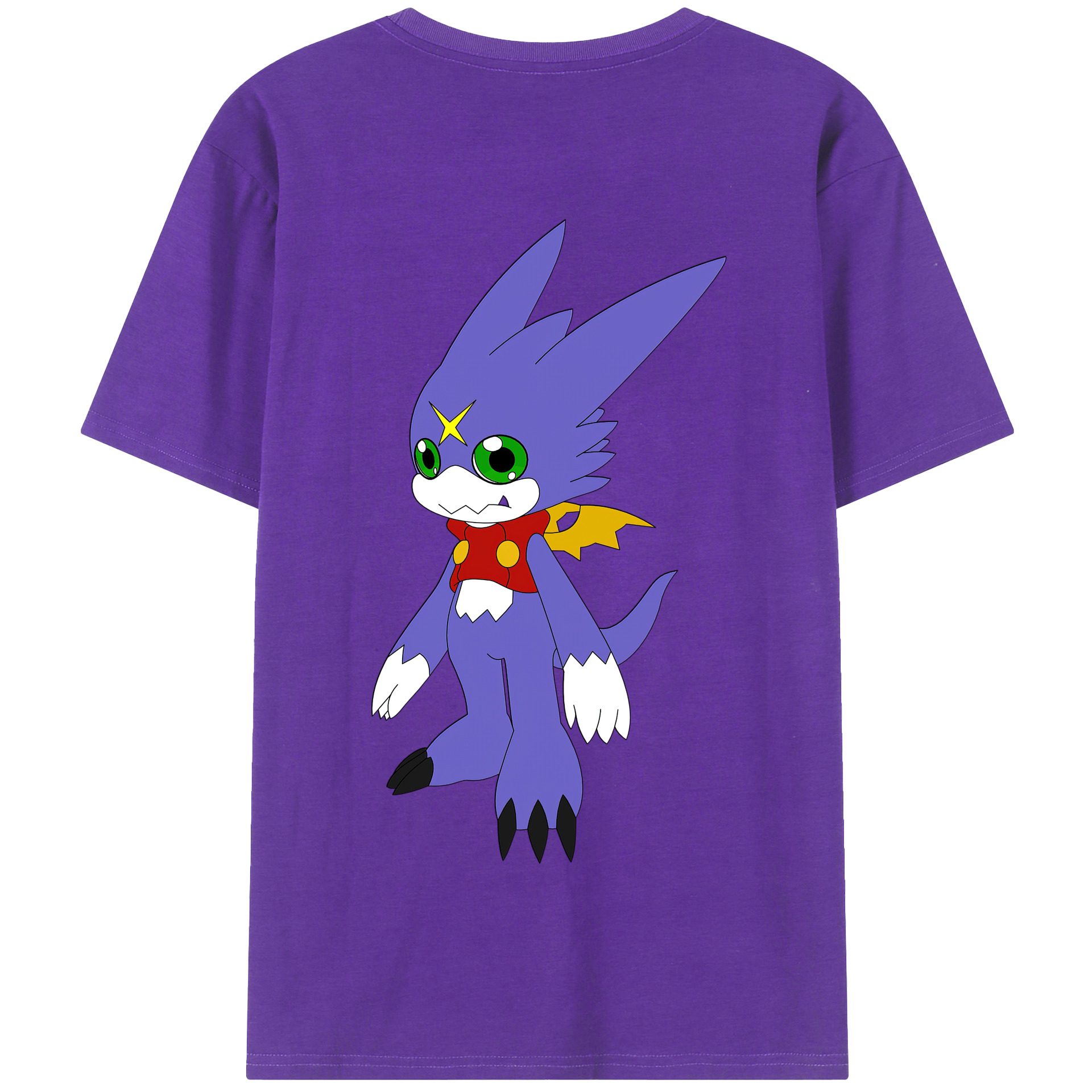 （画像用） Digimon デジタルモンスター/デジモン 綿100％半袖Tシャツ（背面プリント）