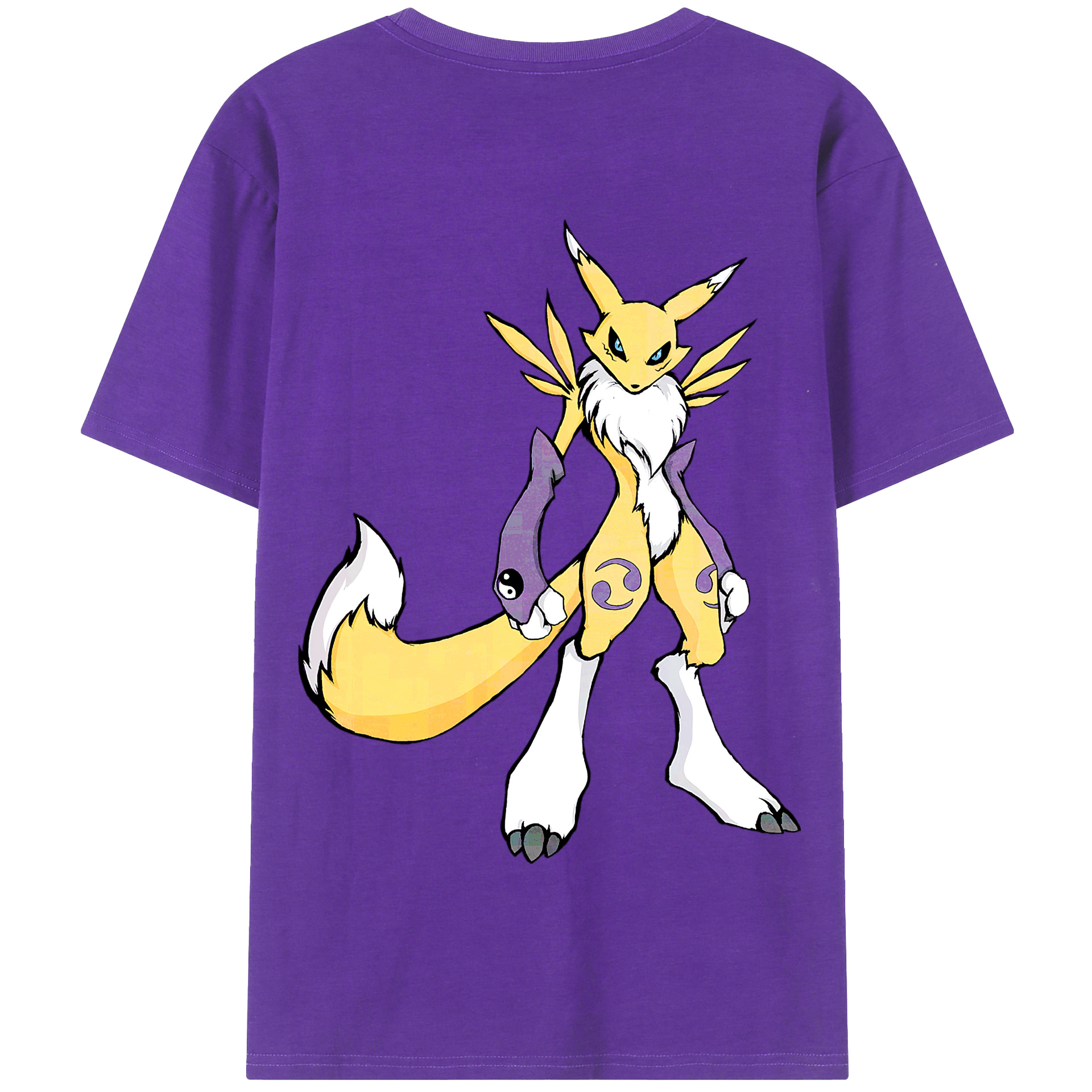 （画像用） Digimon デジタルモンスター/デジモン 綿100％半袖Tシャツ（背面プリント）