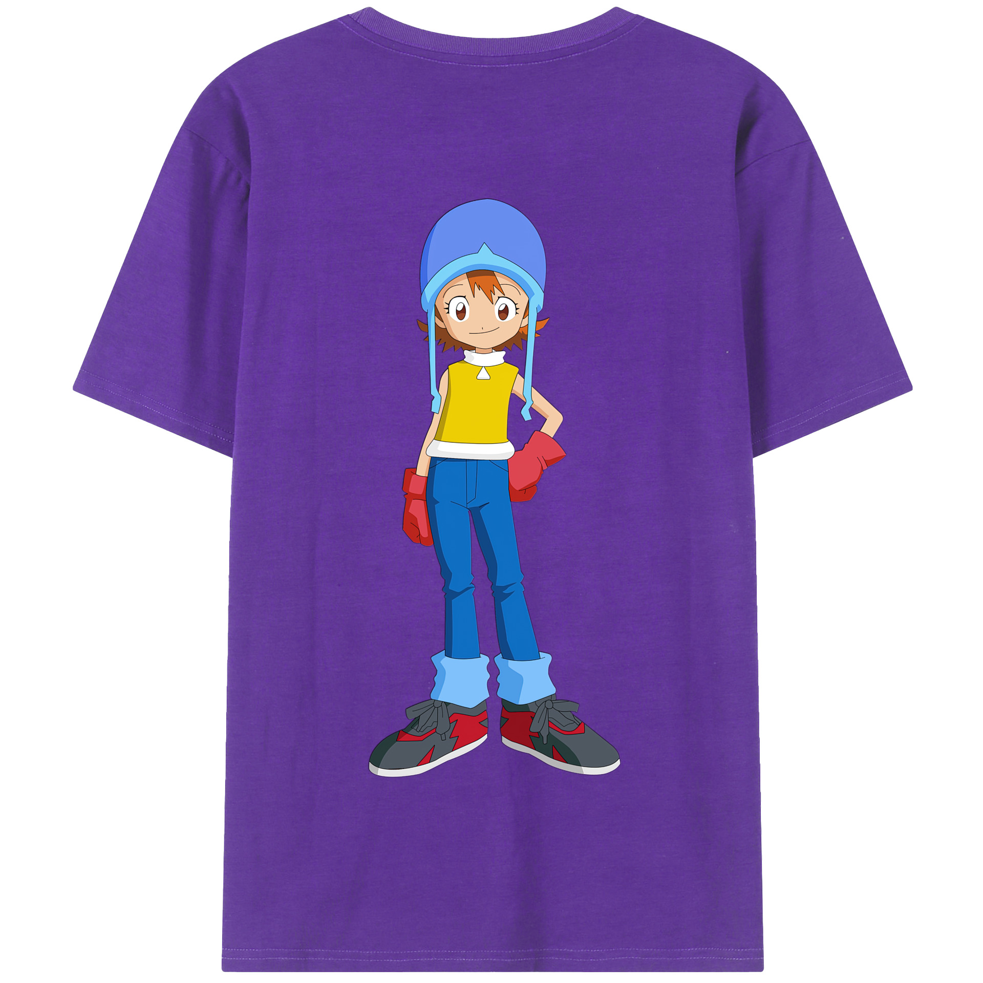 （画像用） Digimon デジタルモンスター/デジモン 綿100％半袖Tシャツ（背面プリント）