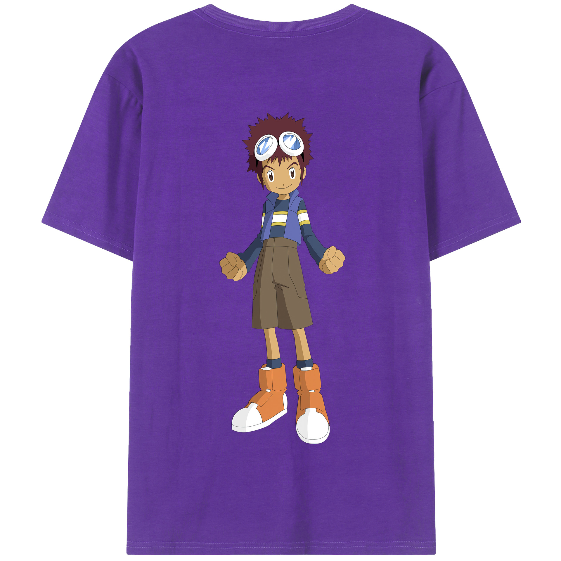（画像用） Digimon デジタルモンスター/デジモン 綿100％半袖Tシャツ（背面プリント）