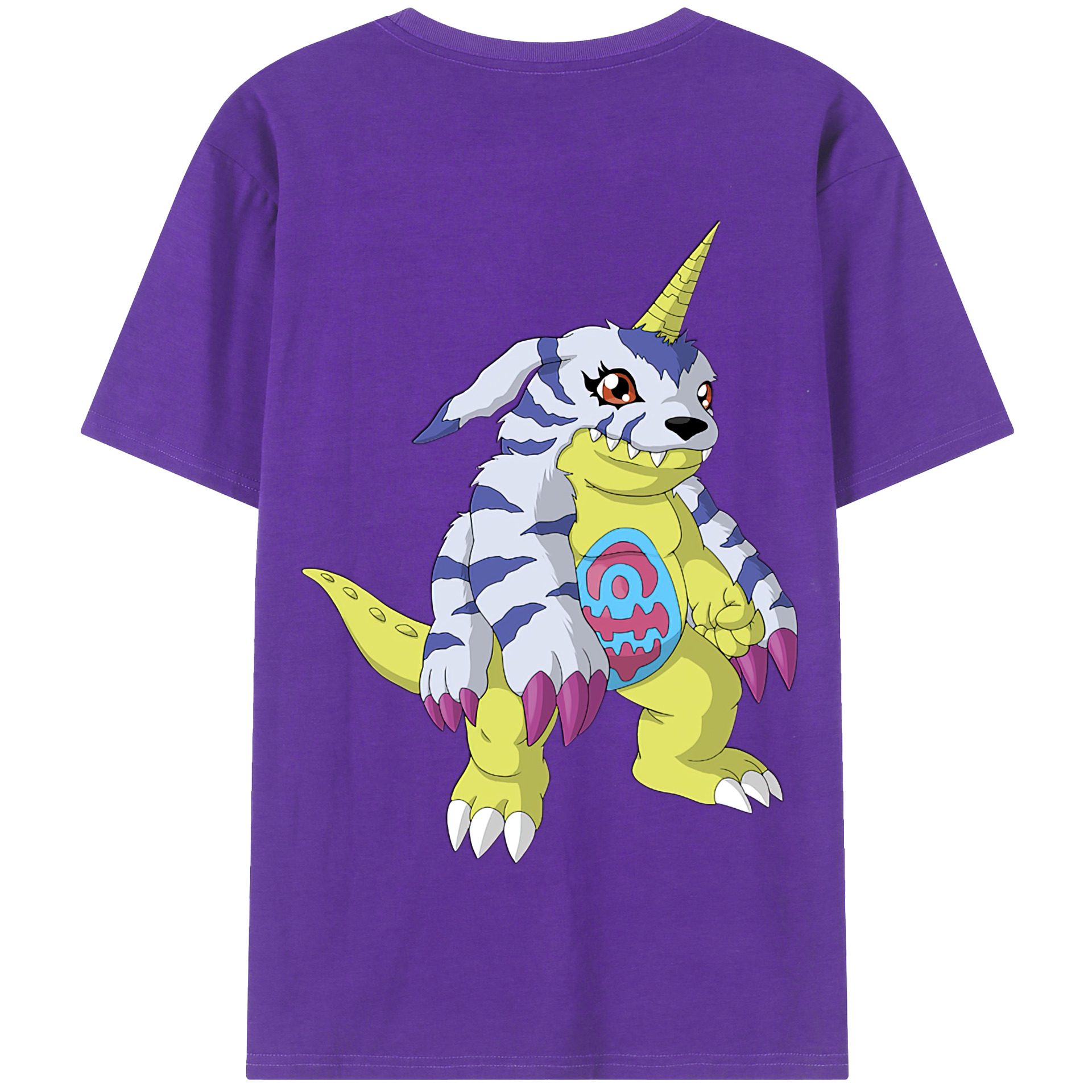 （画像用） Digimon デジタルモンスター/デジモン 綿100％半袖Tシャツ（背面プリント）