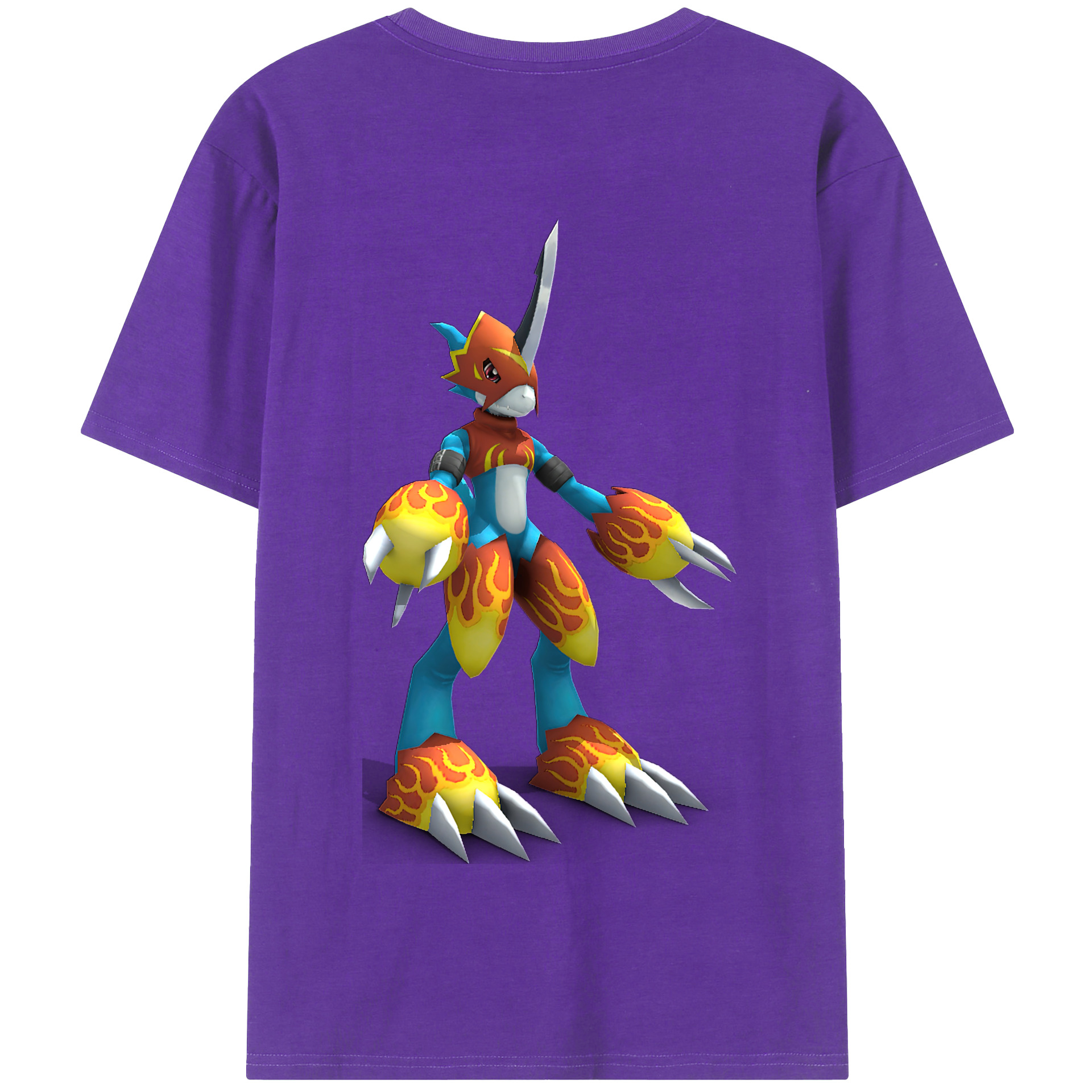 （画像用） Digimon デジタルモンスター/デジモン 綿100％半袖Tシャツ（背面プリント）