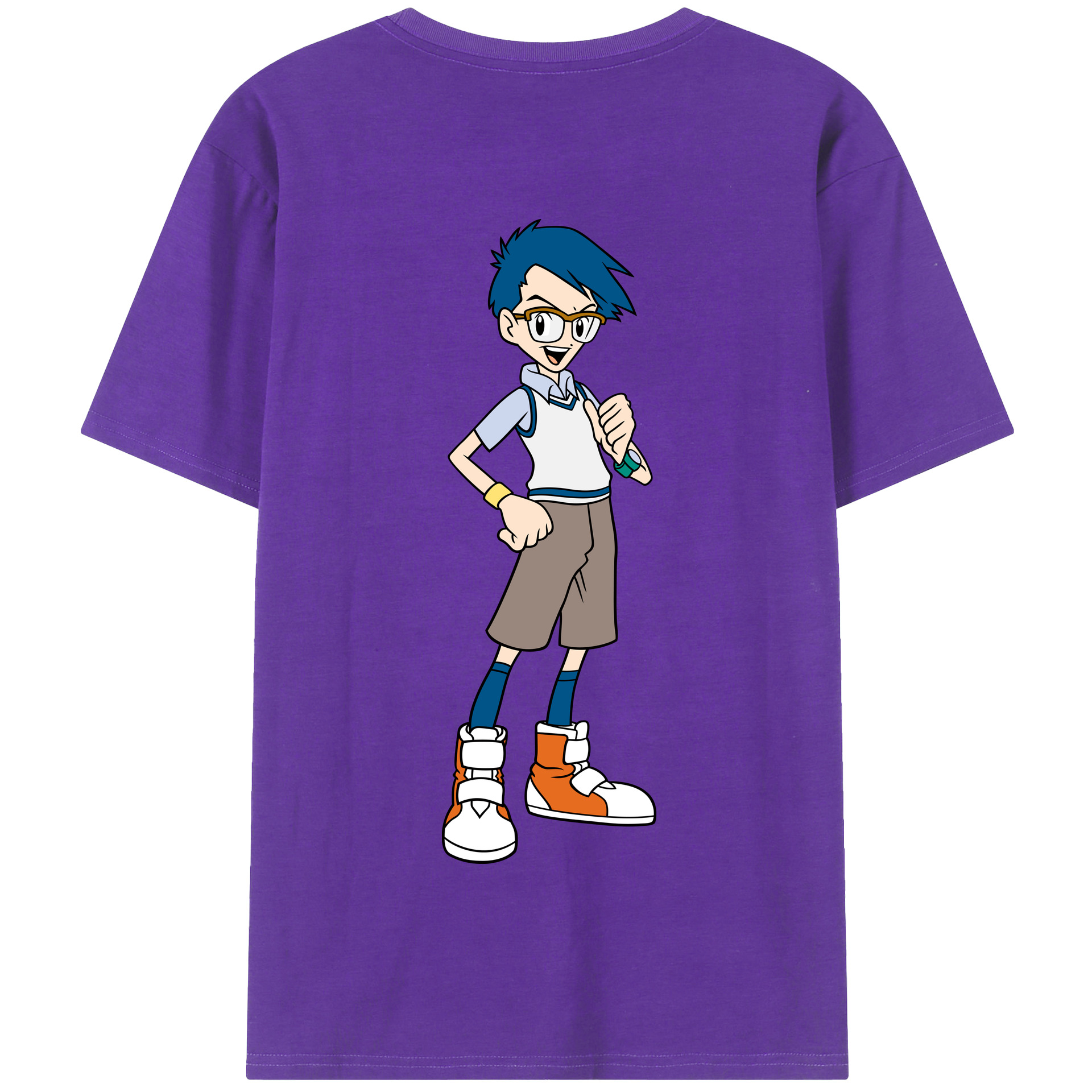 （画像用） Digimon デジタルモンスター/デジモン 綿100％半袖Tシャツ（背面プリント）
