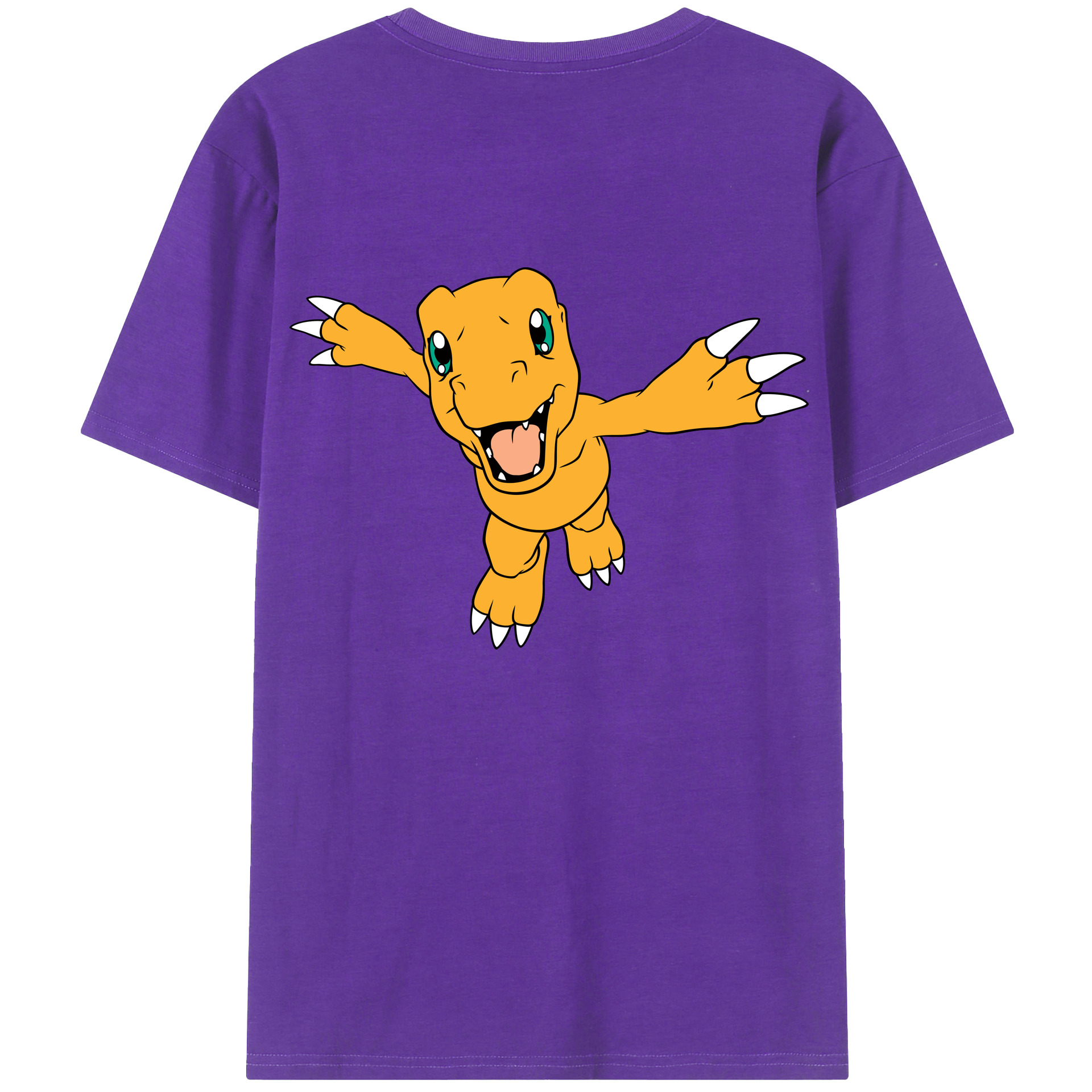 （画像用） Digimon デジタルモンスター/デジモン 綿100％半袖Tシャツ（背面プリント）