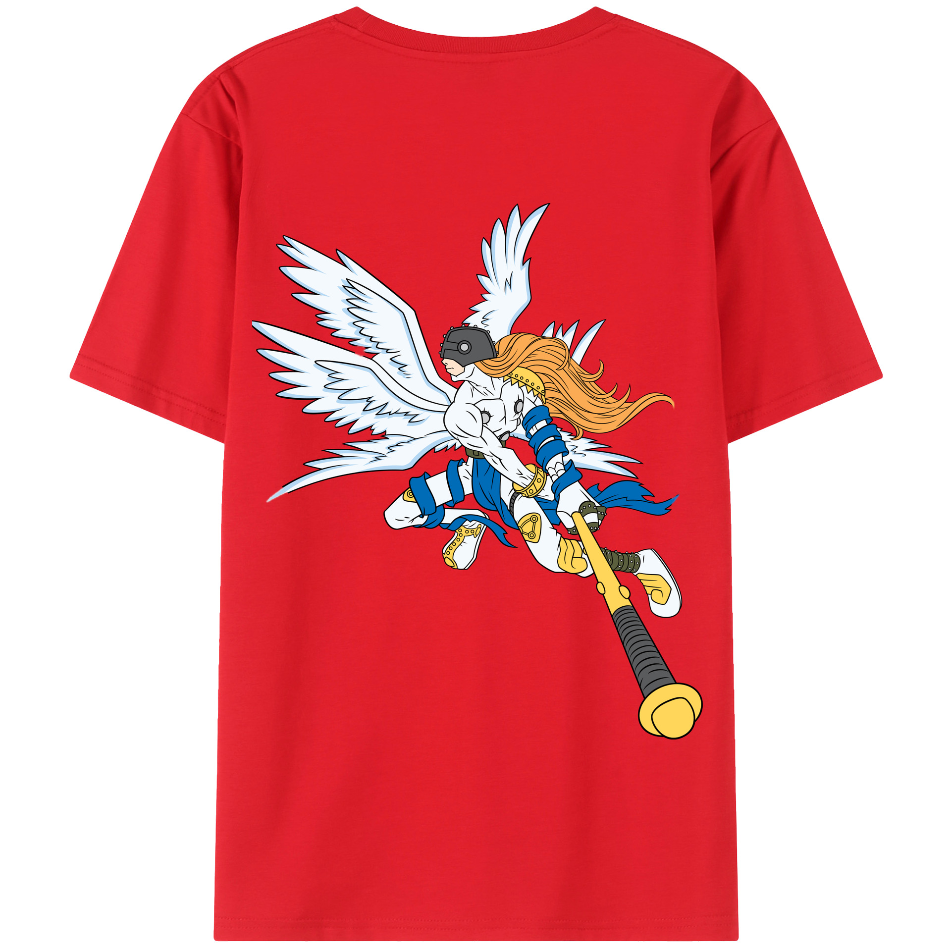 （画像用） Digimon デジタルモンスター/デジモン 綿100％半袖Tシャツ（背面プリント）