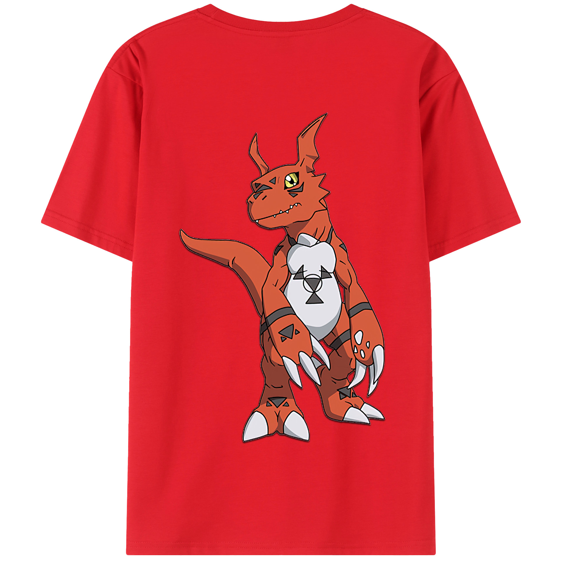 （画像用） Digimon デジタルモンスター/デジモン 綿100％半袖Tシャツ（背面プリント）