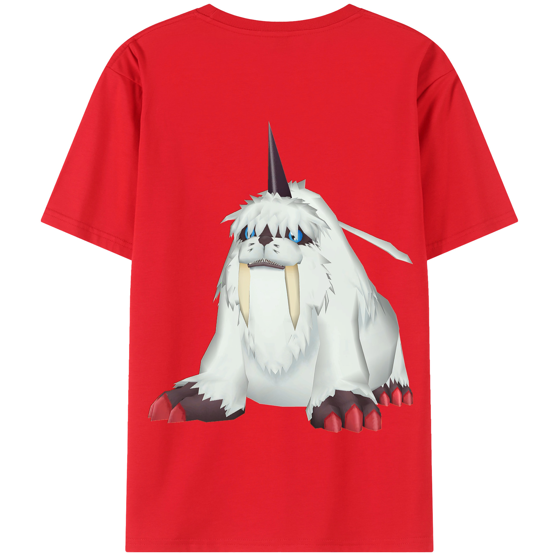 （画像用） Digimon デジタルモンスター/デジモン 綿100％半袖Tシャツ（背面プリント）