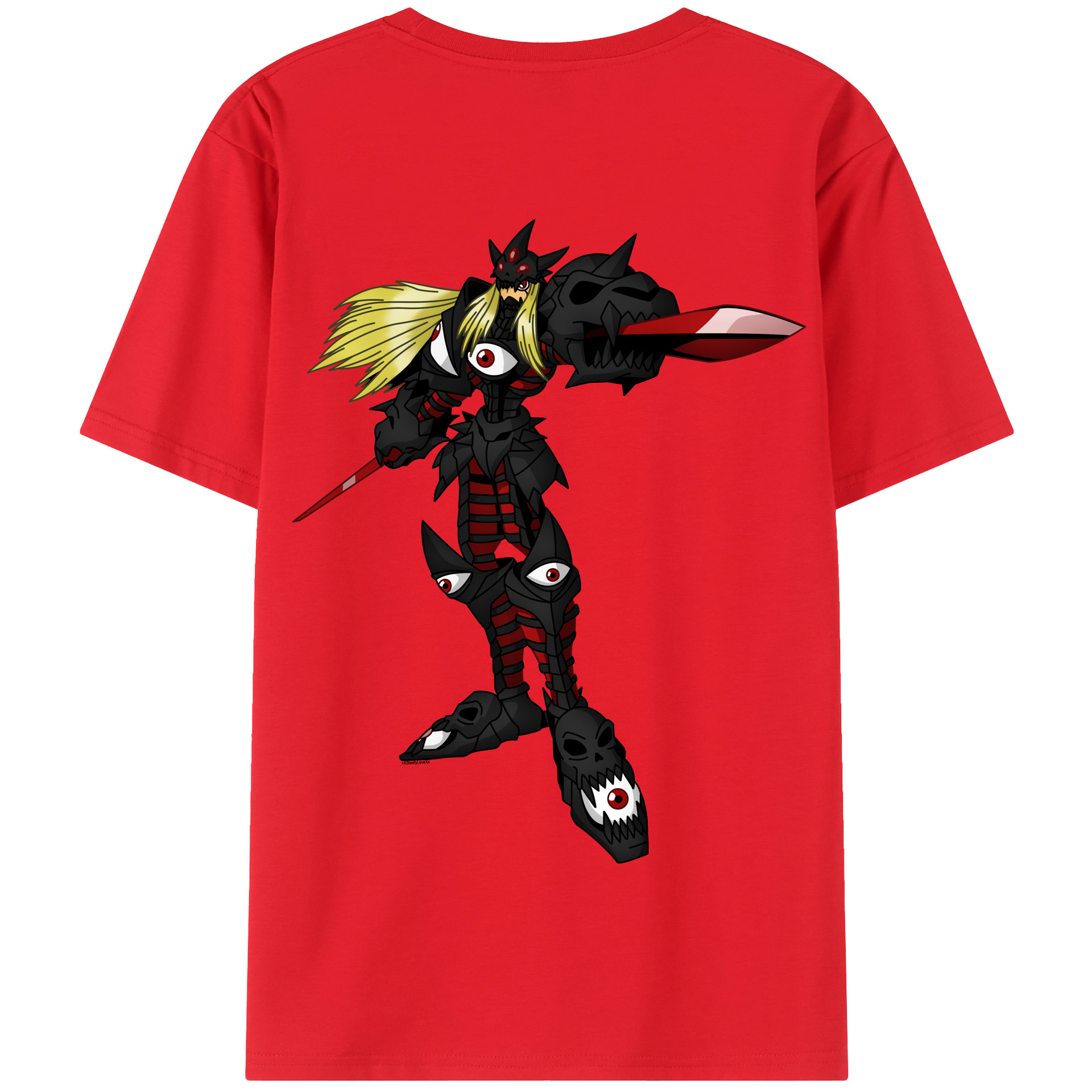 （画像用） Digimon デジタルモンスター/デジモン 綿100％半袖Tシャツ（背面プリント）
