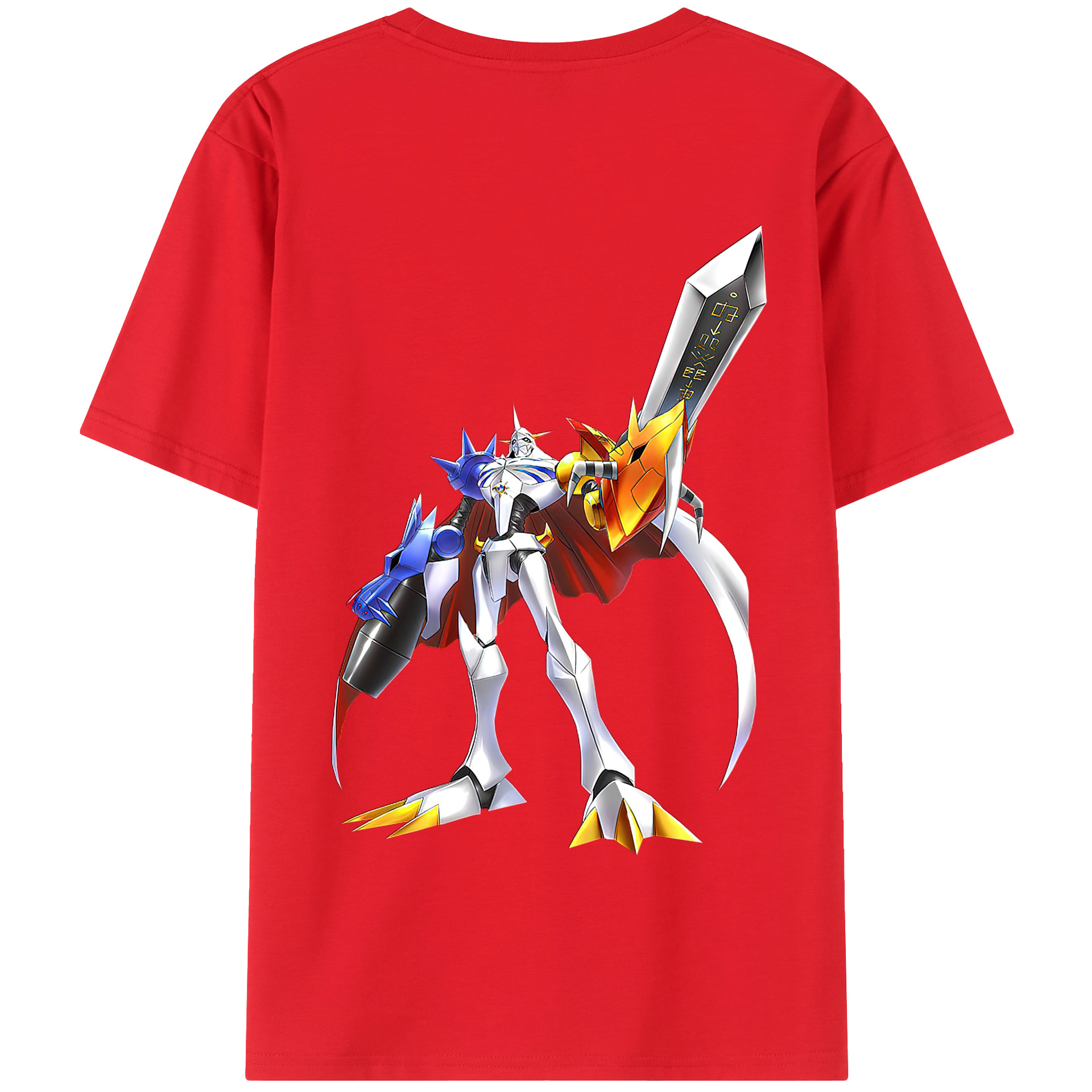 （画像用） Digimon デジタルモンスター/デジモン 綿100％半袖Tシャツ（背面プリント）