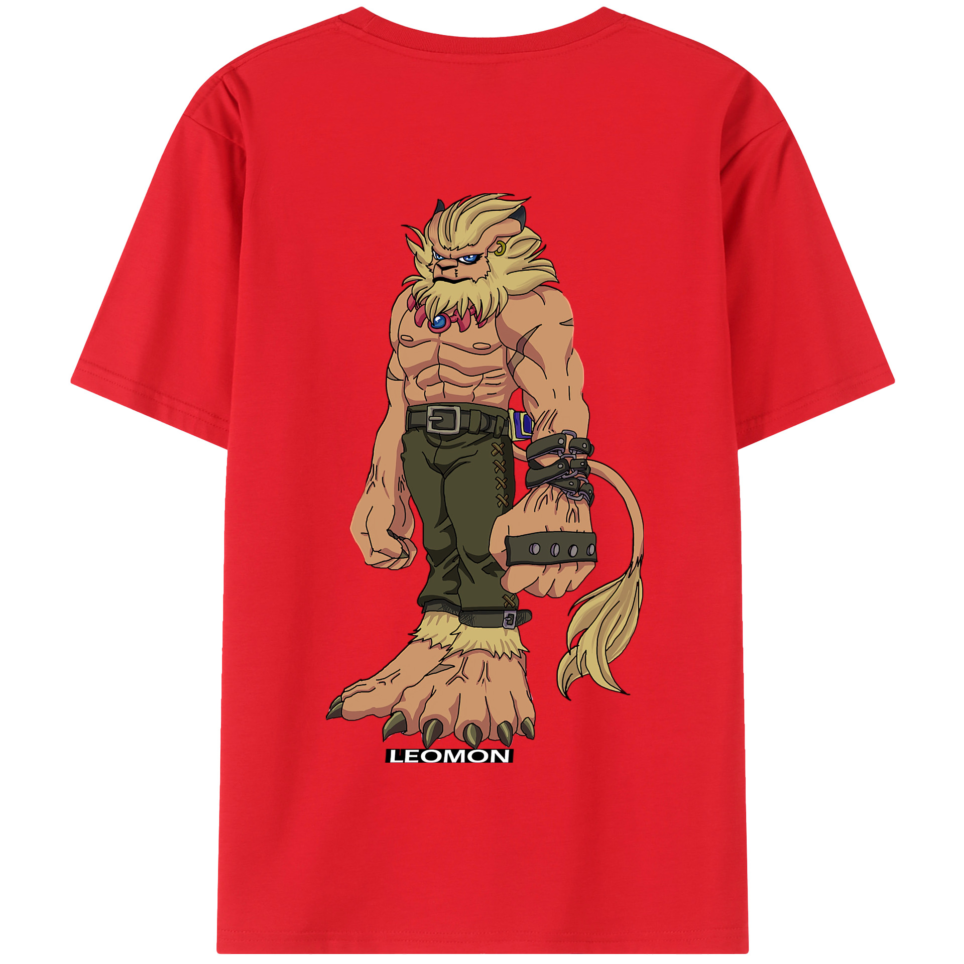 （画像用） Digimon デジタルモンスター/デジモン 綿100％半袖Tシャツ（背面プリント）