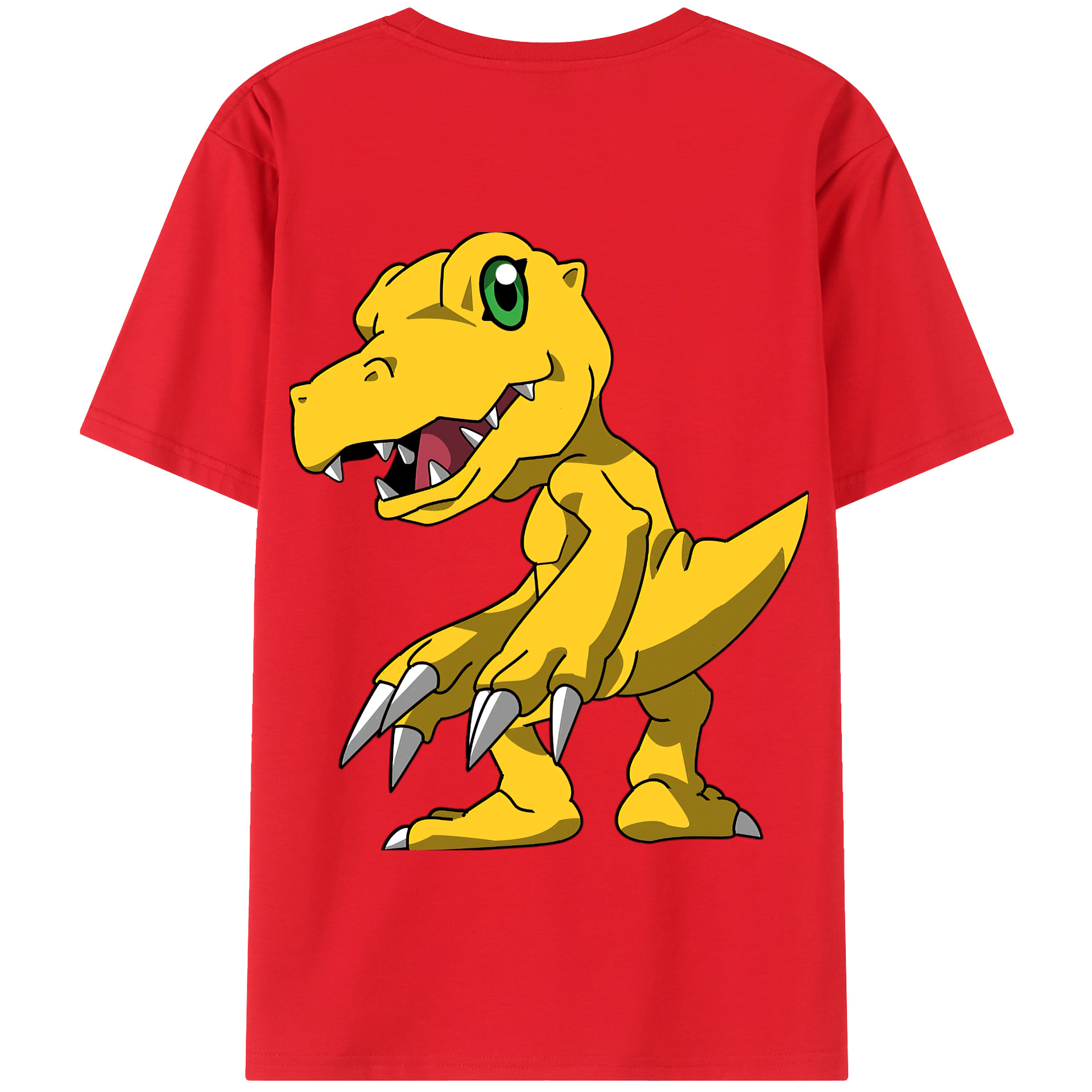 （画像用） Digimon デジタルモンスター/デジモン 綿100％半袖Tシャツ（背面プリント）