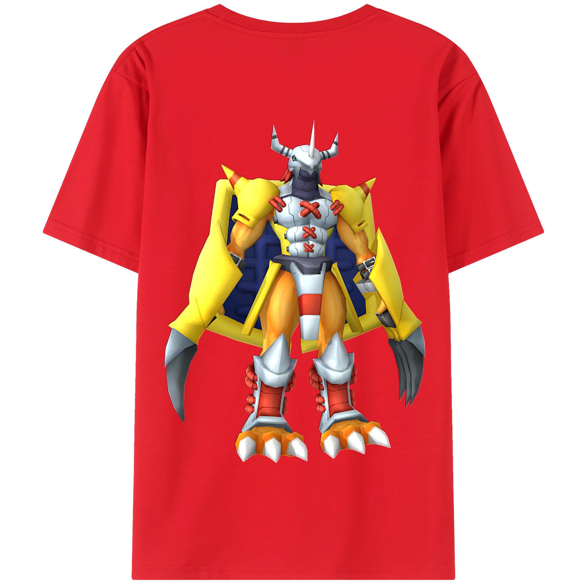 （画像用） Digimon デジタルモンスター/デジモン 綿100％半袖Tシャツ（背面プリント）