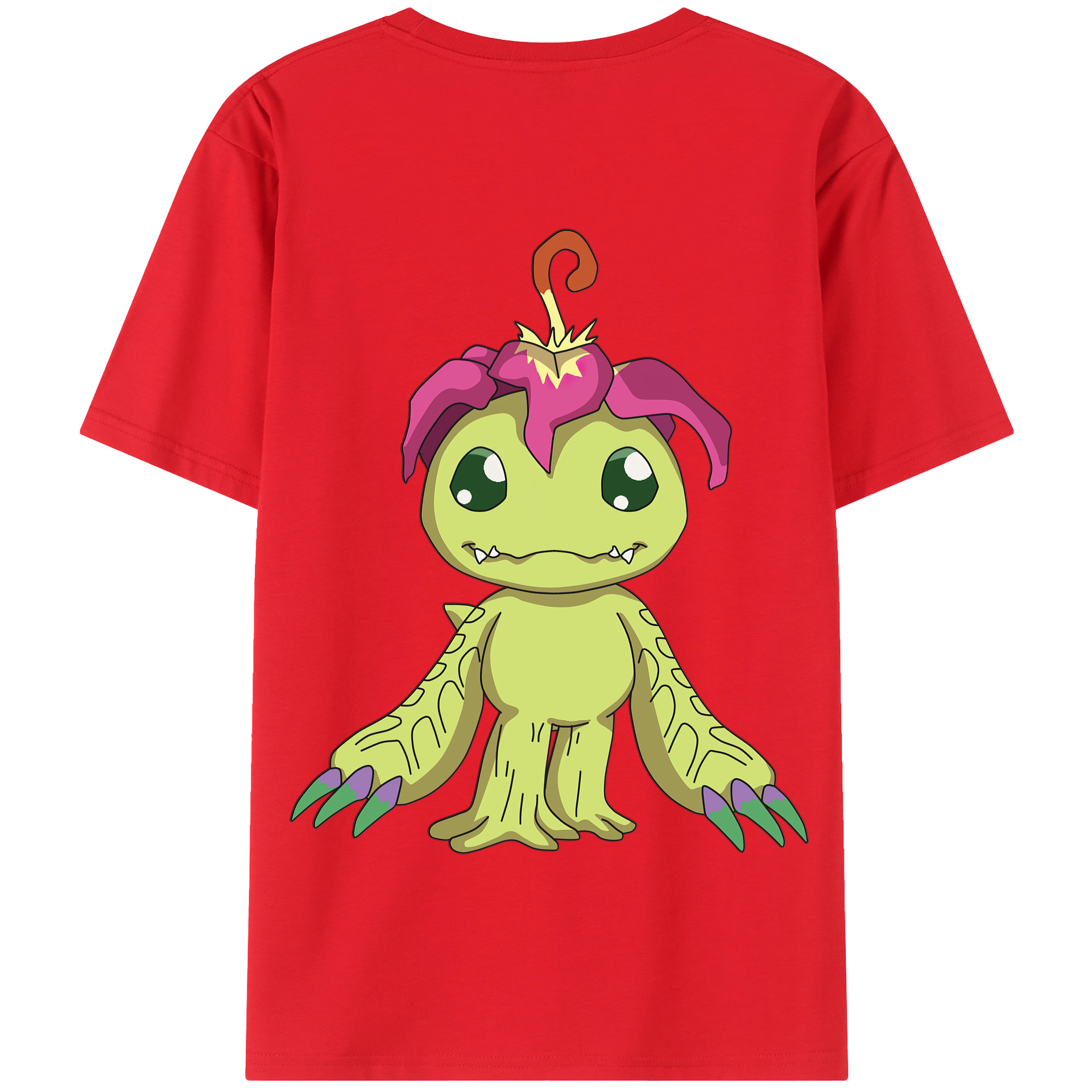 （画像用） Digimon デジタルモンスター/デジモン 綿100％半袖Tシャツ（背面プリント）