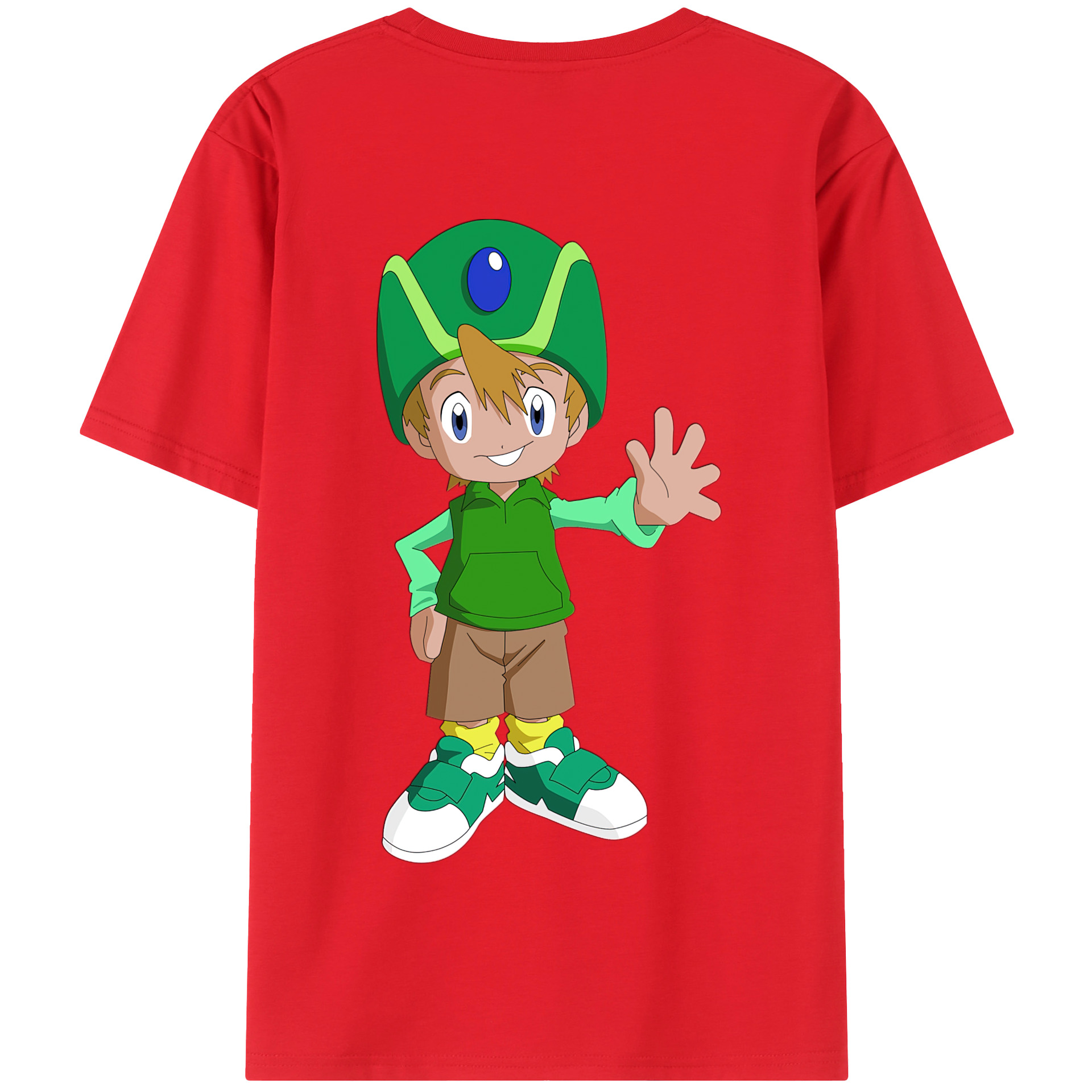 （画像用） Digimon デジタルモンスター/デジモン 綿100％半袖Tシャツ（背面プリント）