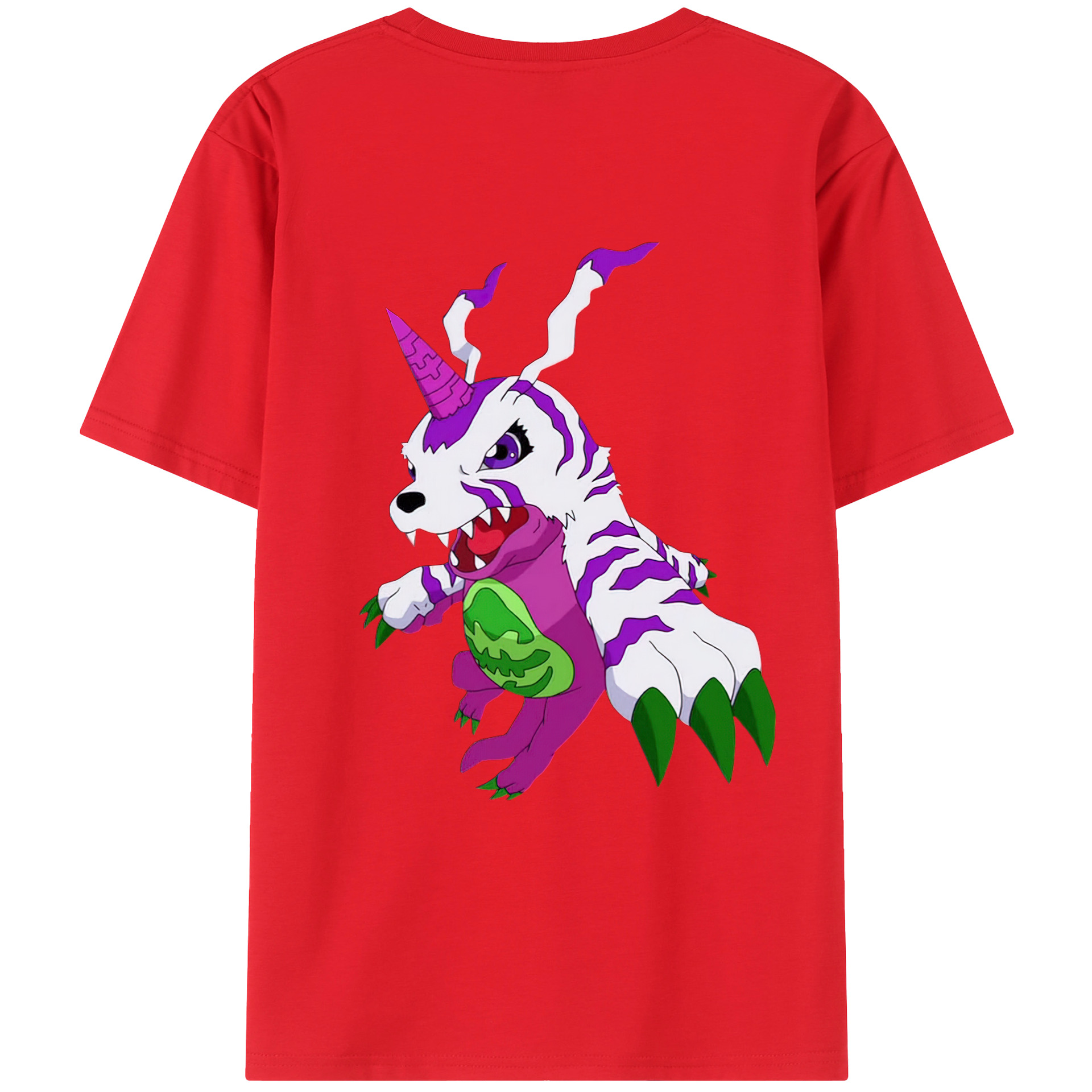 （画像用） Digimon デジタルモンスター/デジモン 綿100％半袖Tシャツ（背面プリント）