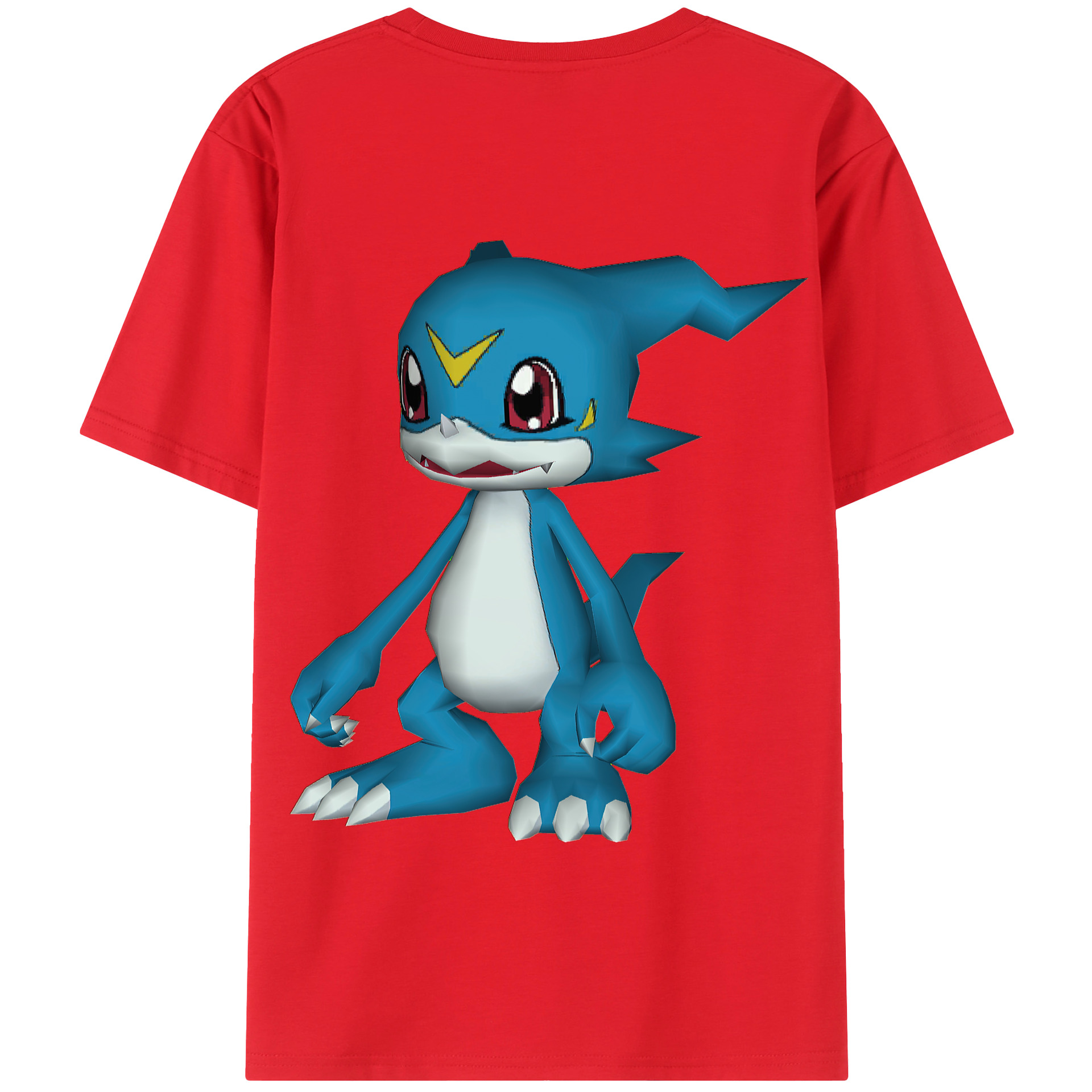 （画像用） Digimon デジタルモンスター/デジモン 綿100％半袖Tシャツ（背面プリント）