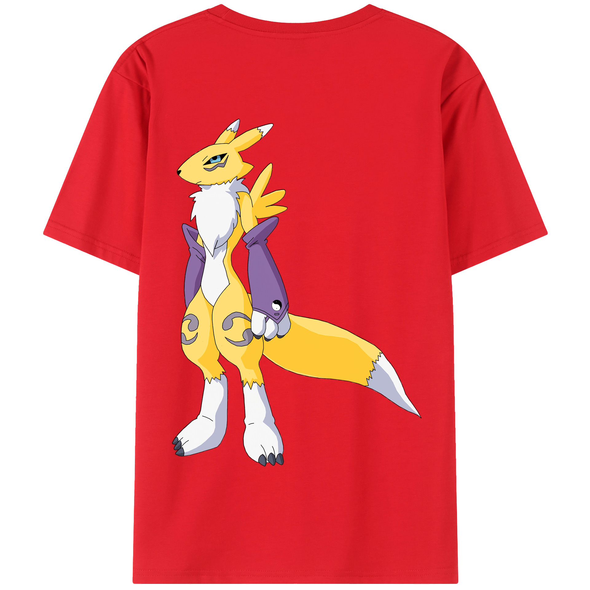 （画像用） Digimon デジタルモンスター/デジモン 綿100％半袖Tシャツ（背面プリント）