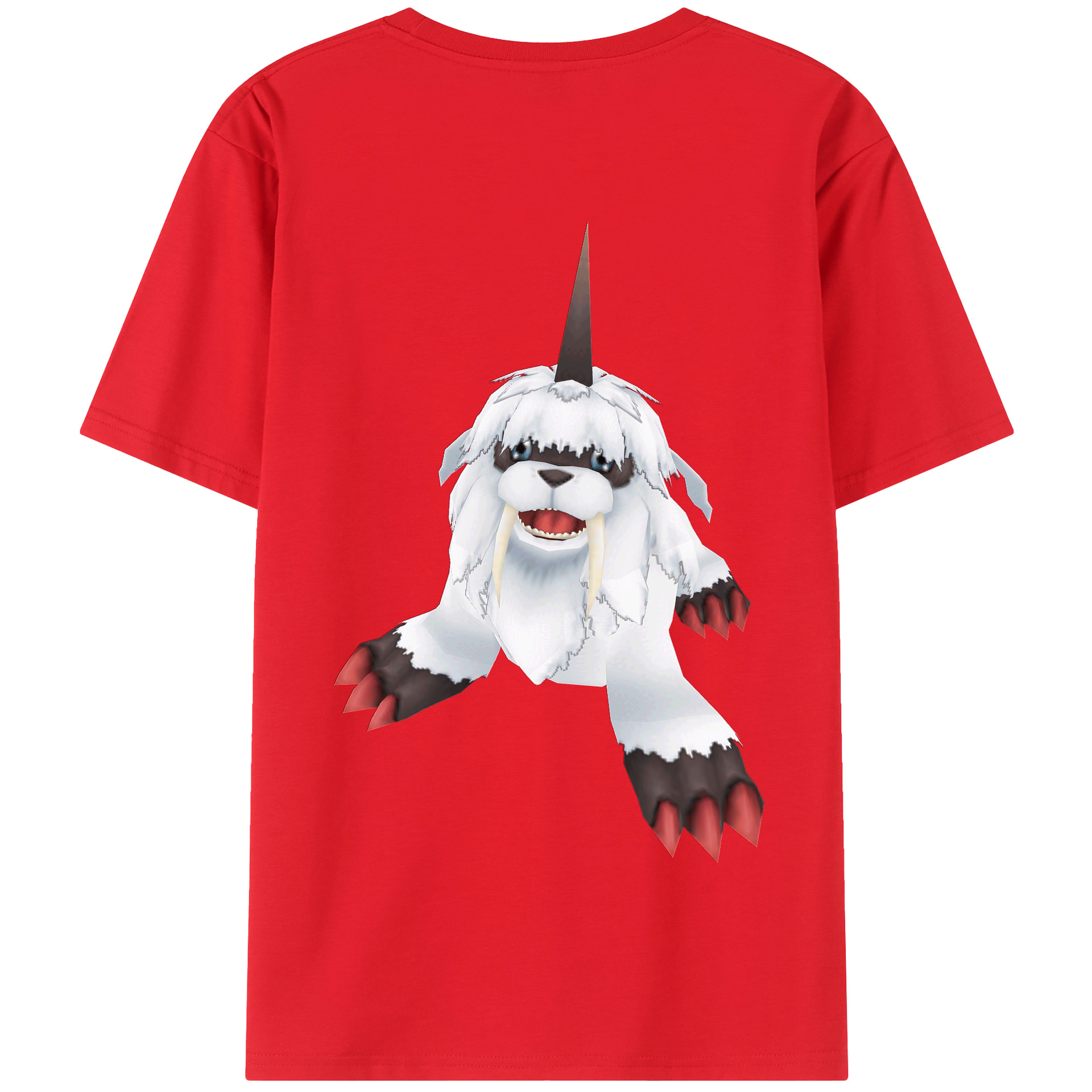 （画像用） Digimon デジタルモンスター/デジモン 綿100％半袖Tシャツ（背面プリント）