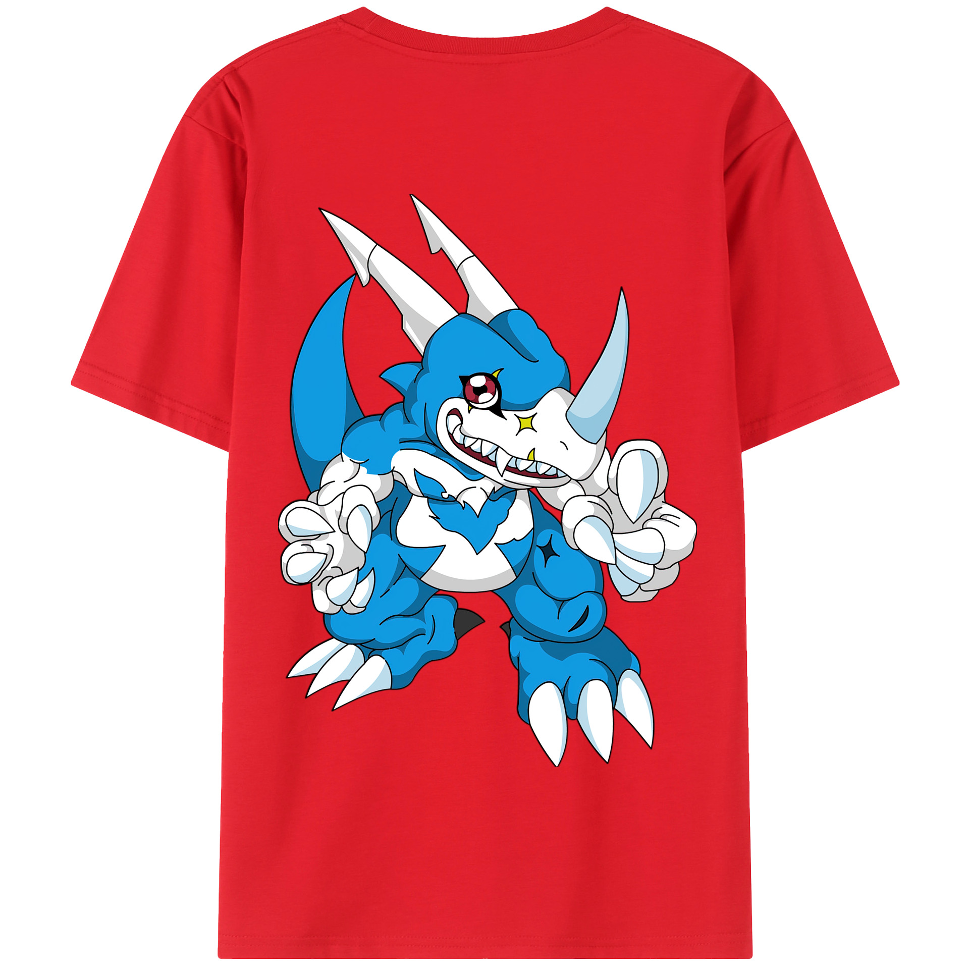 （画像用） Digimon デジタルモンスター/デジモン 綿100％半袖Tシャツ（背面プリント）