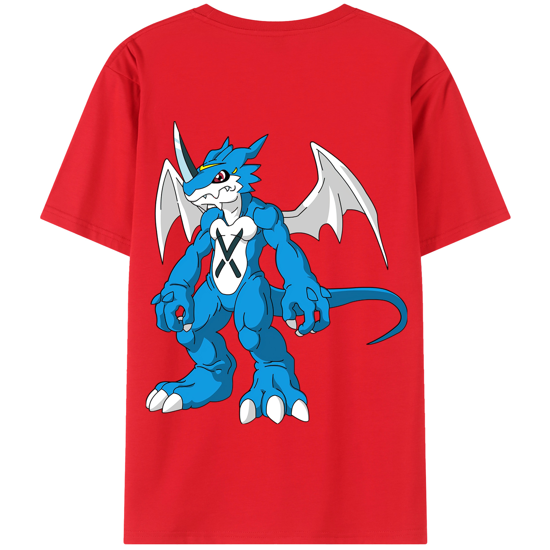 （画像用） Digimon デジタルモンスター/デジモン 綿100％半袖Tシャツ（背面プリント）