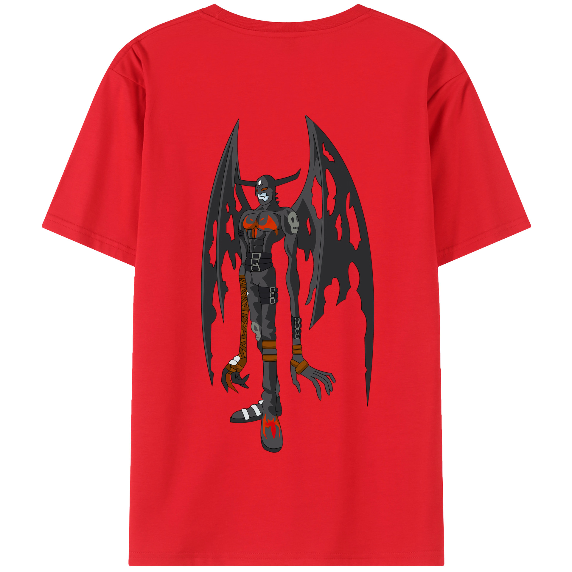 （画像用） Digimon デジタルモンスター/デジモン 綿100％半袖Tシャツ（背面プリント）