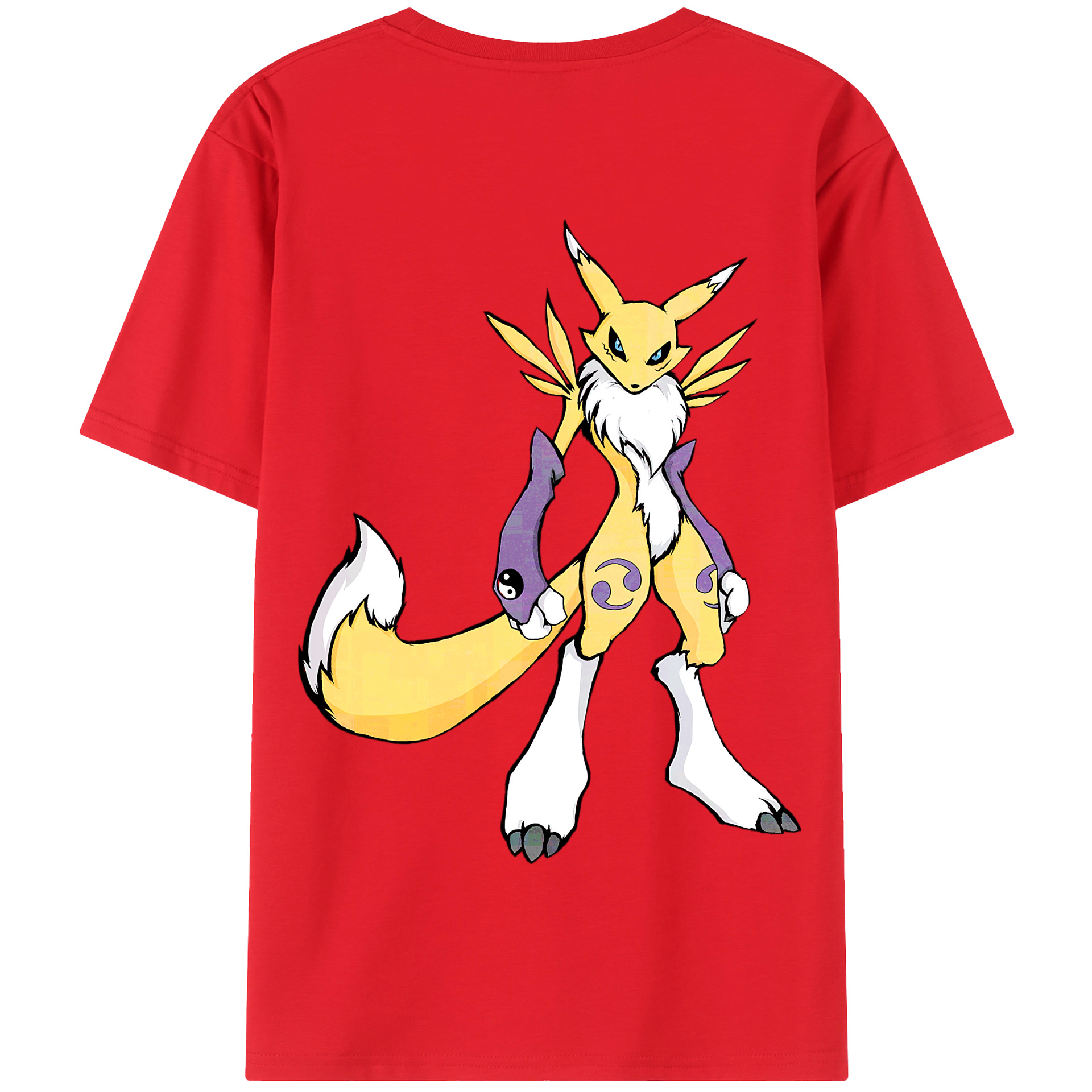 （画像用） Digimon デジタルモンスター/デジモン 綿100％半袖Tシャツ（背面プリント）